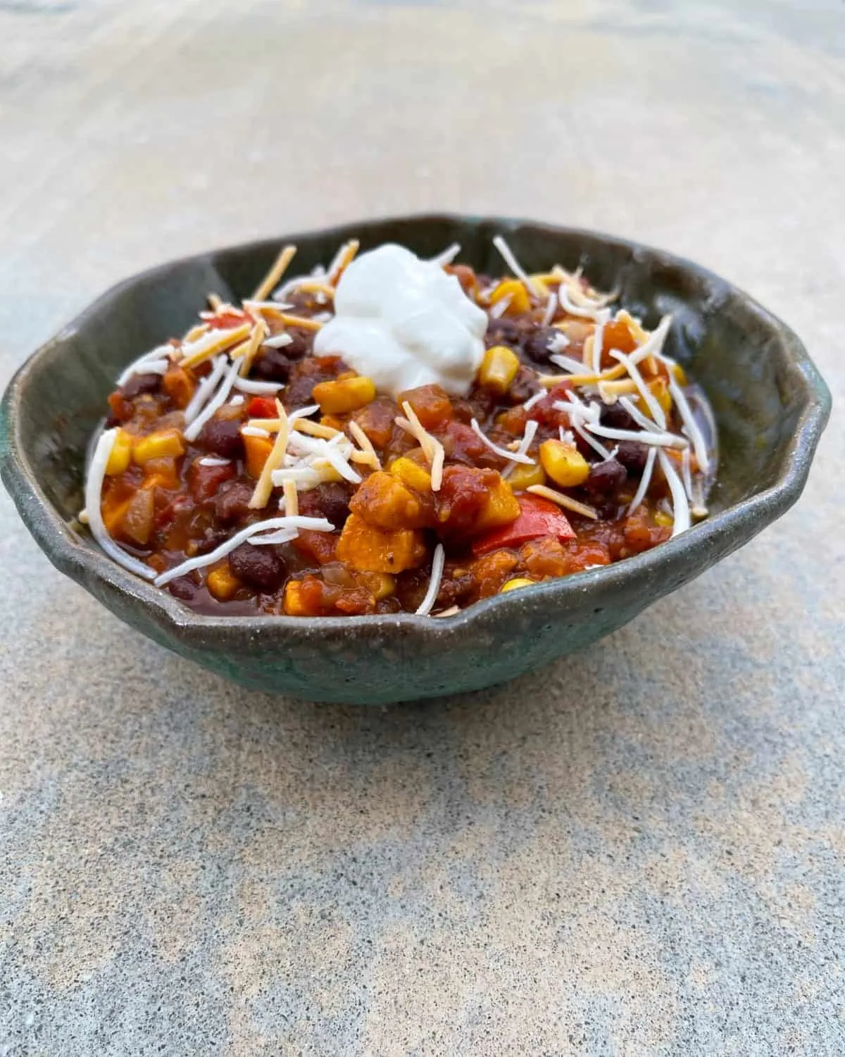 Instant Pot Black Bean Sweet Potato Chili
