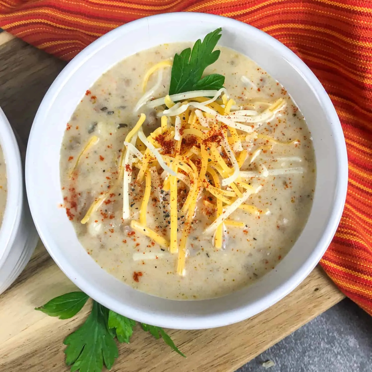 Instant Pot Cheeseburger Soup