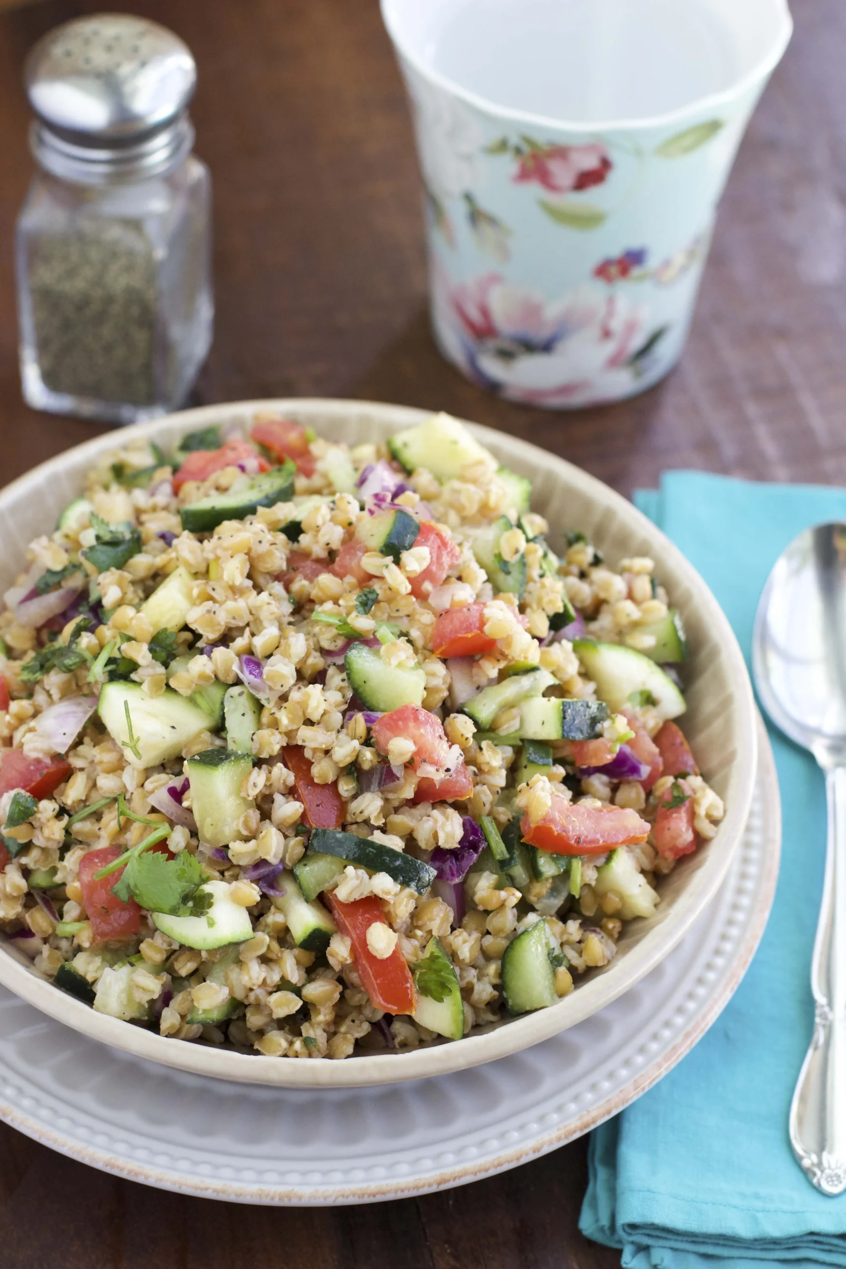 Instant Pot Colorful Wheat Berry Salad