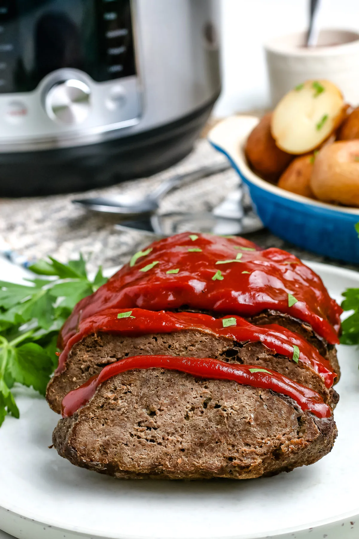 Instant Pot Meatloaf and Potatoes