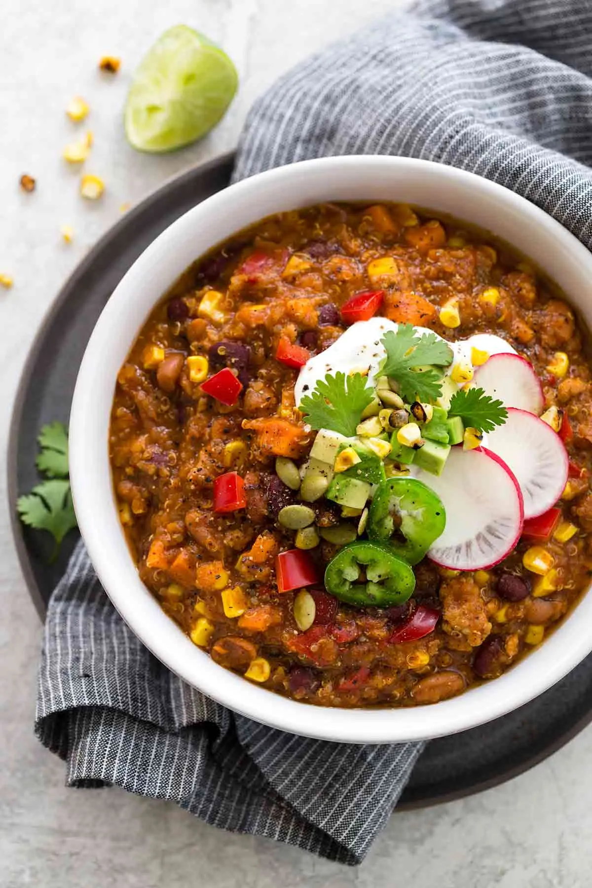 Instant Pot Veggie Loaded Turkey Chili