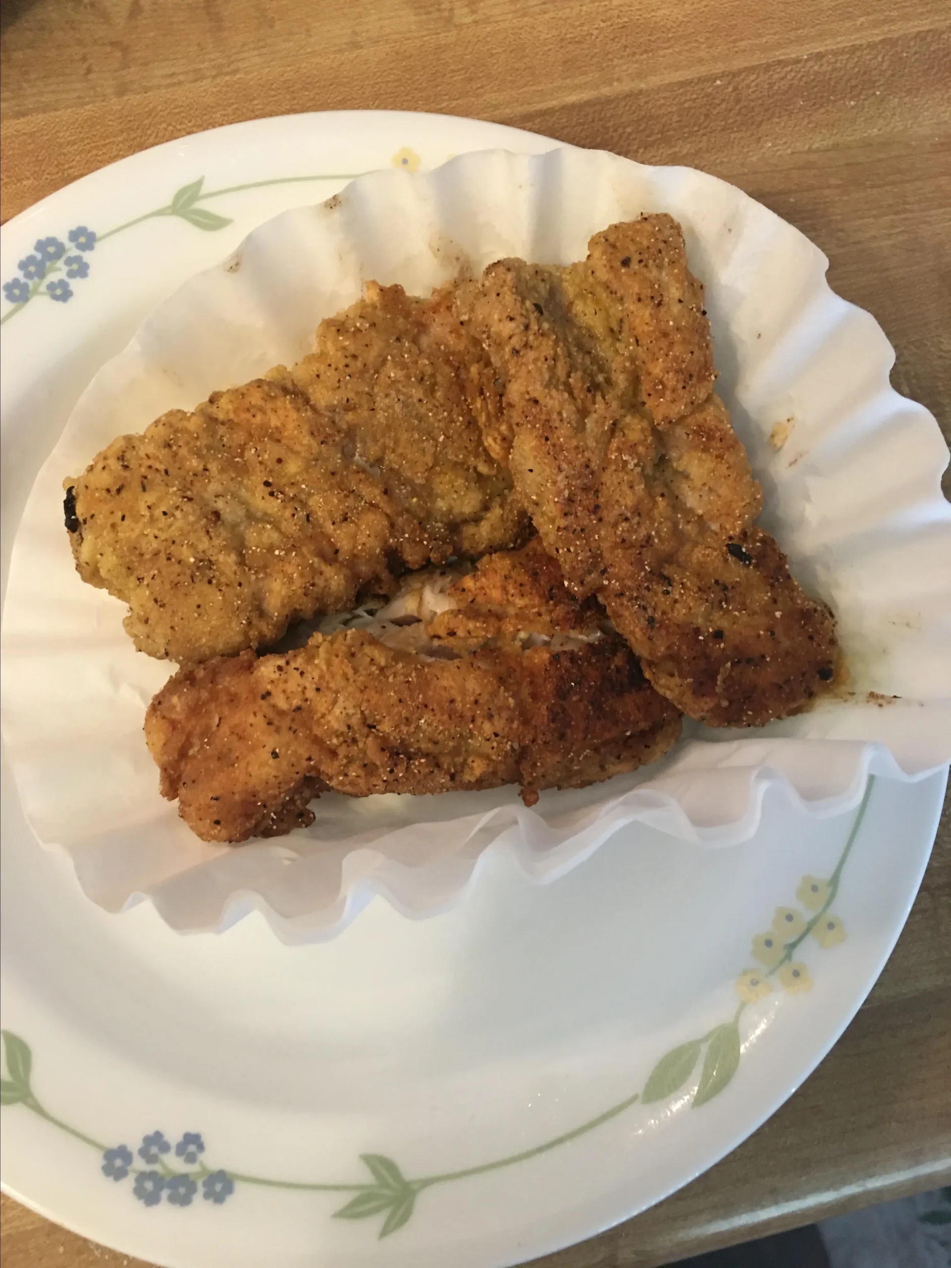 Italian Breaded Fried Salmon Fillets