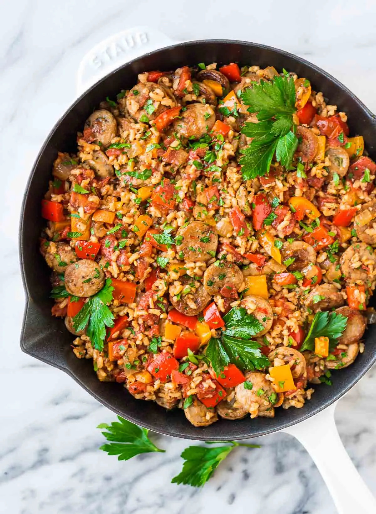 Italian Sausage Rice Bake