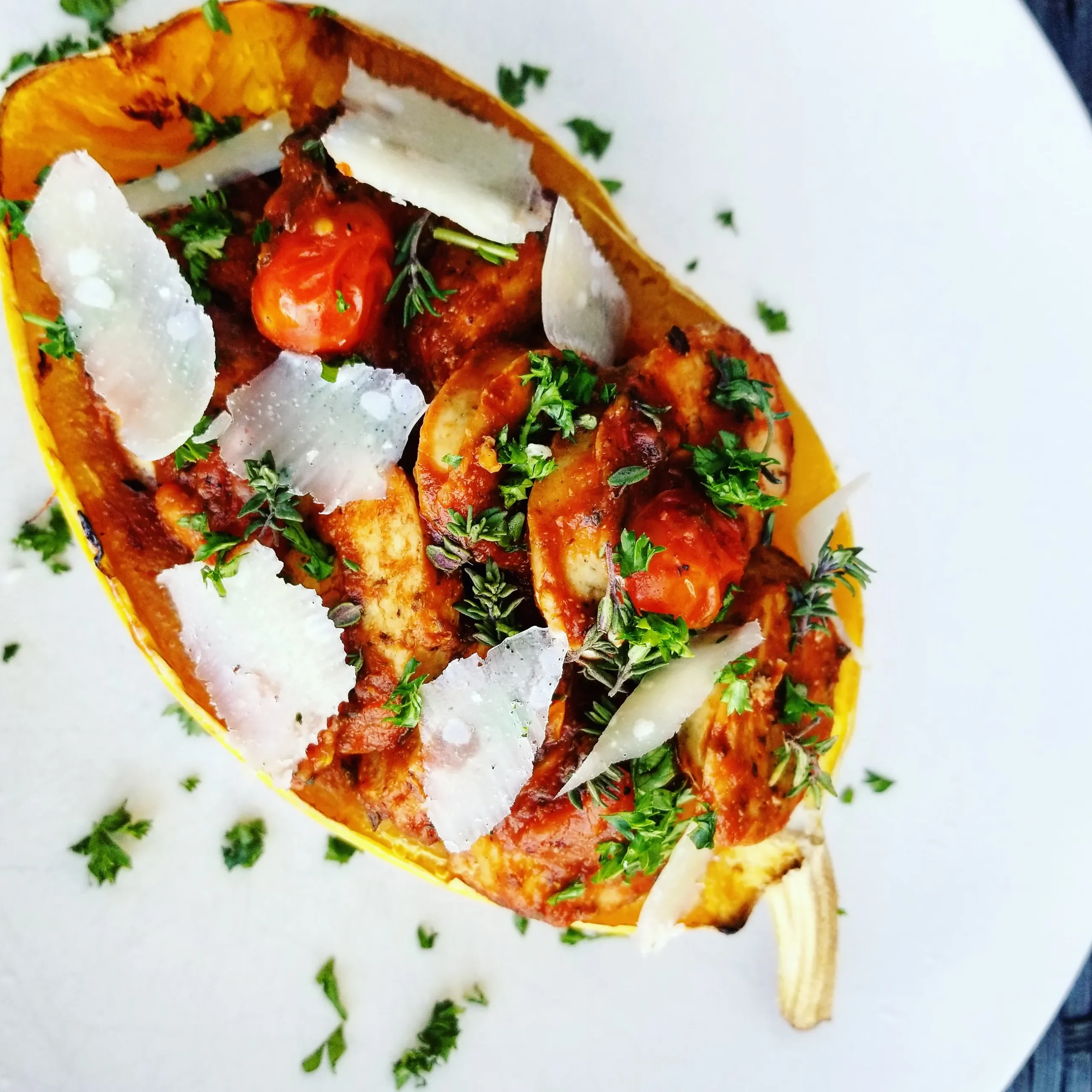 Italian Sausage with Olives and Spaghetti Squash