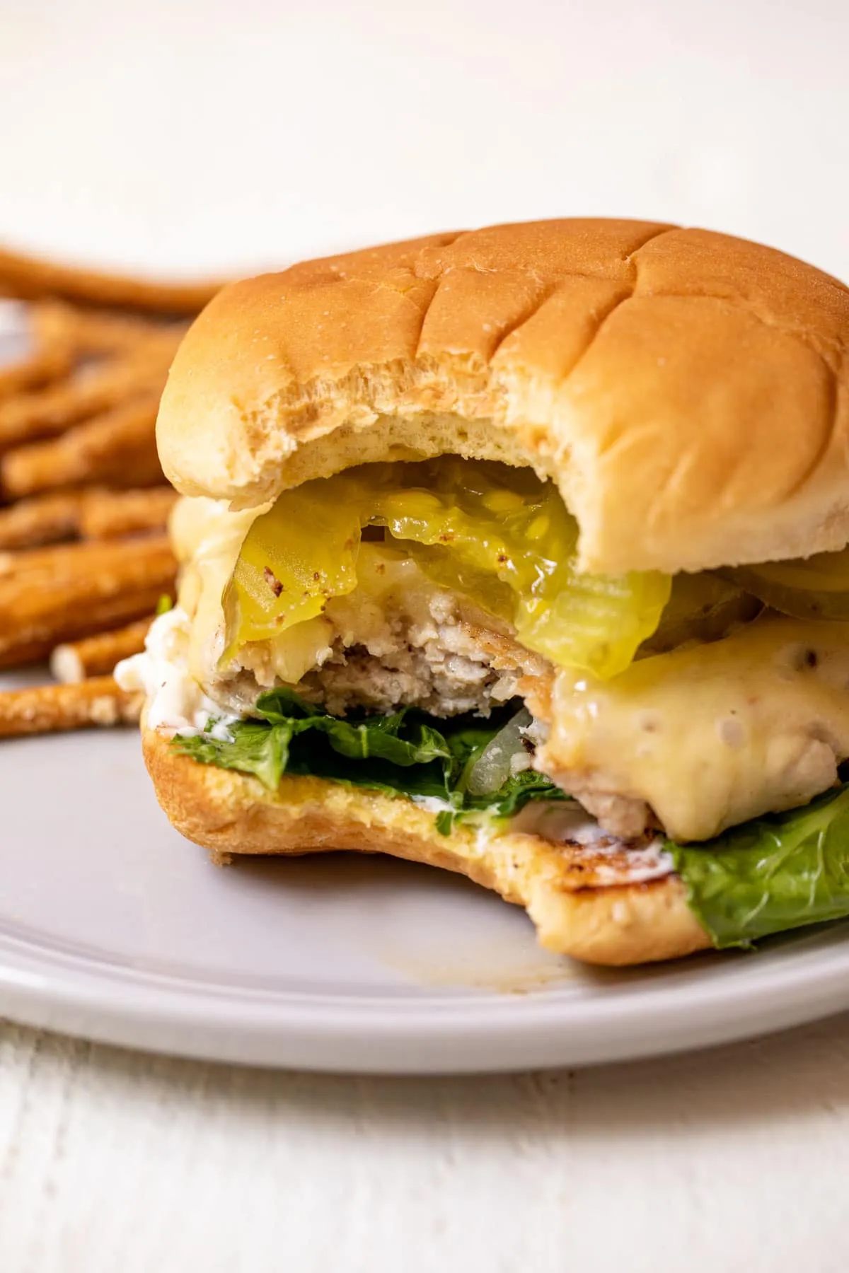Juicy Cheddar Chicken Smash Burgers