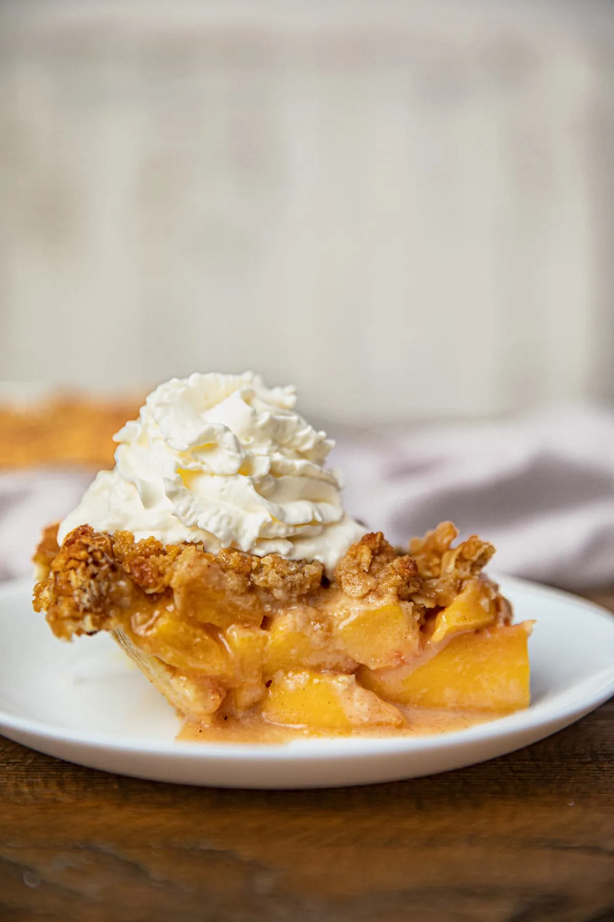 Juicy Peach Crumb Pie