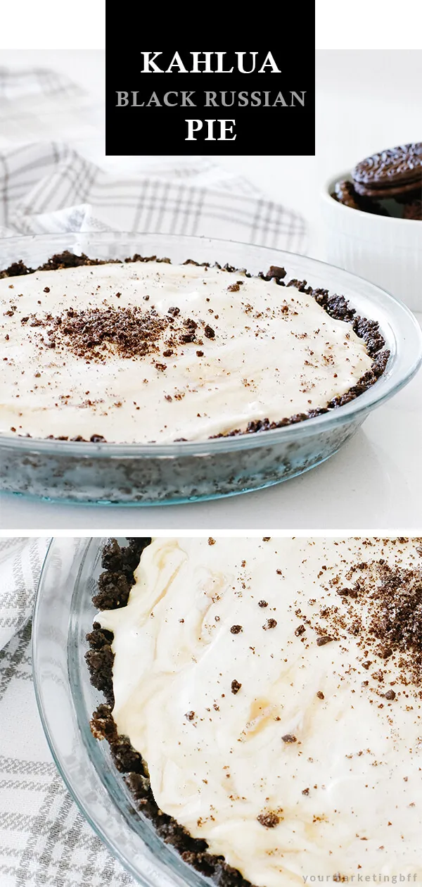 Kahlua Black Russian Pie