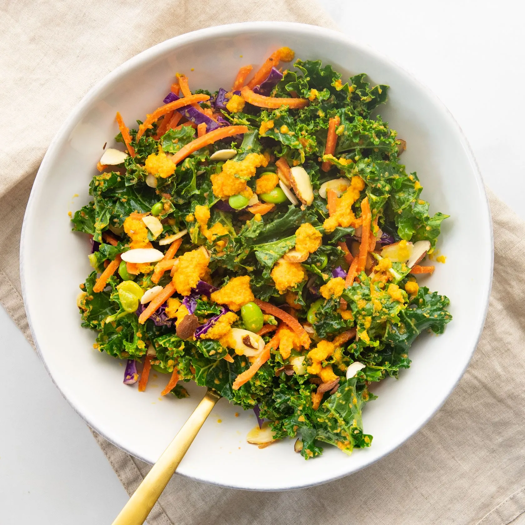 Kale Salad with Ginger Vinaigrette
