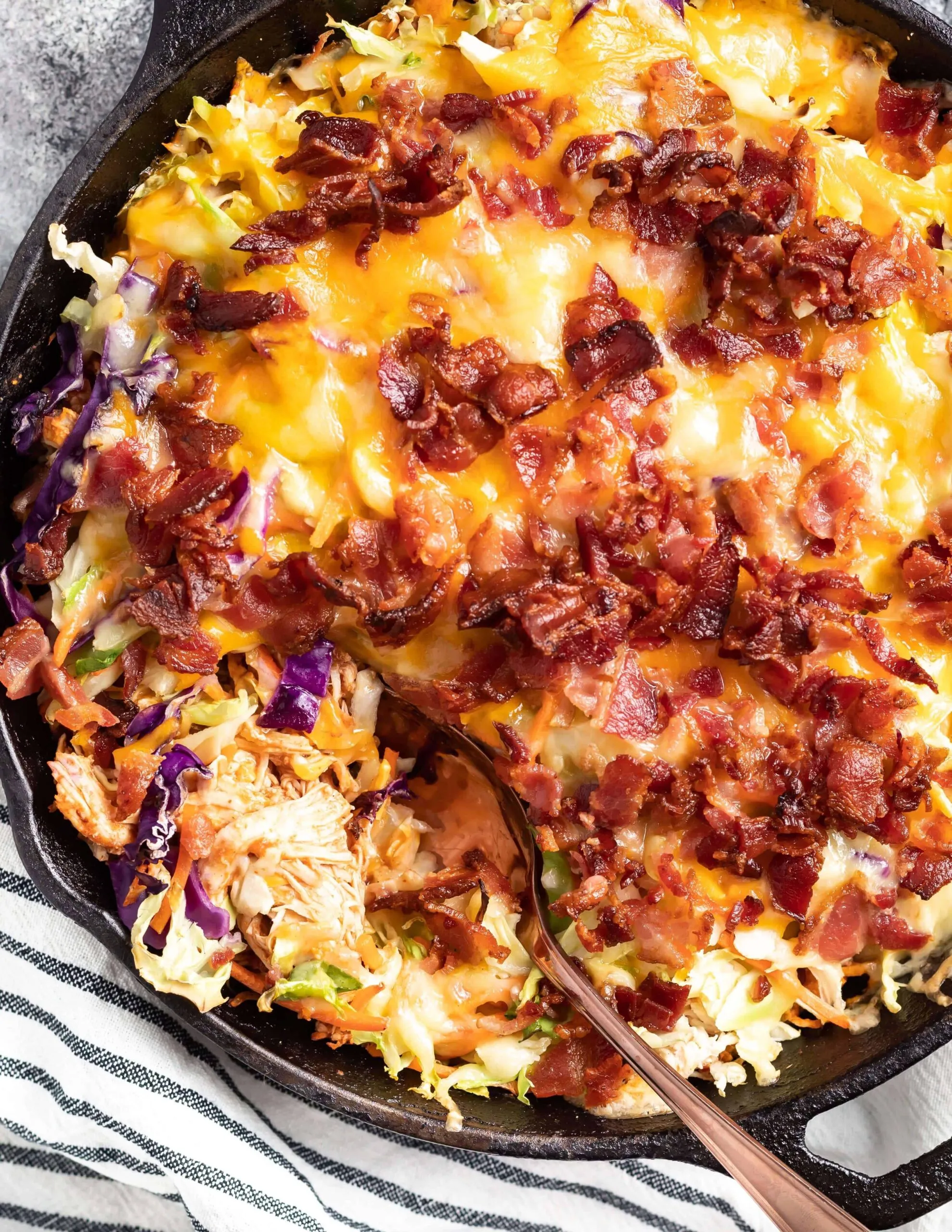 Keto BBQ Chicken Casserole