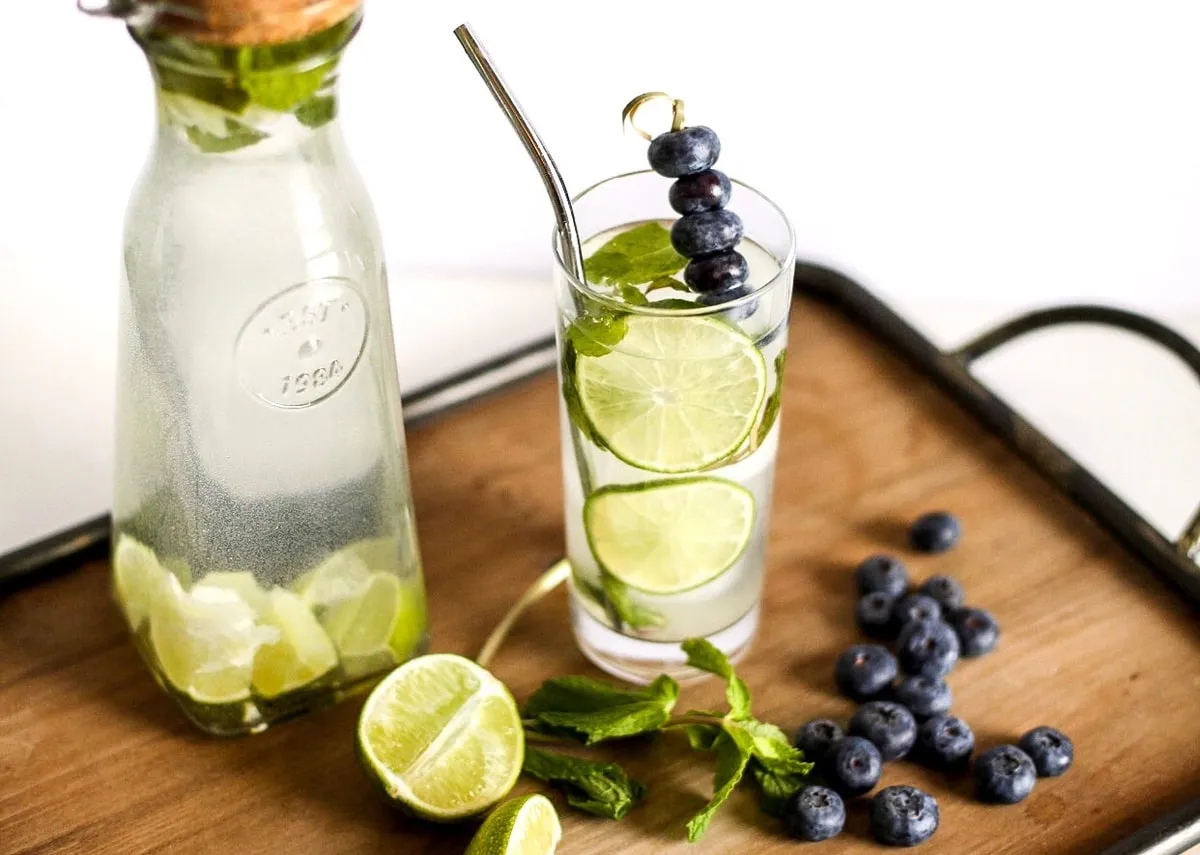 Keto Blueberry Mojito