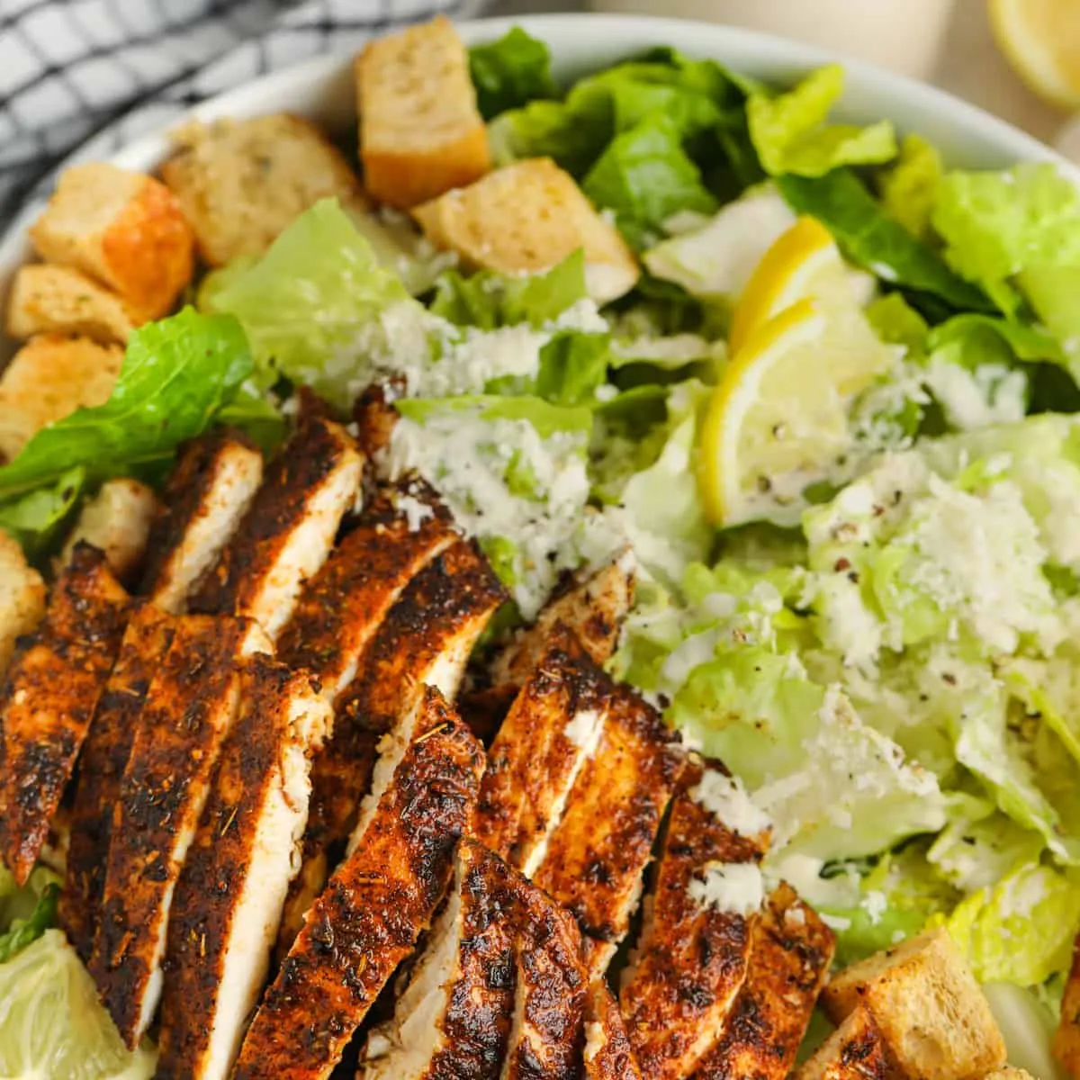 Keto Grilled Chicken Caesar Salad