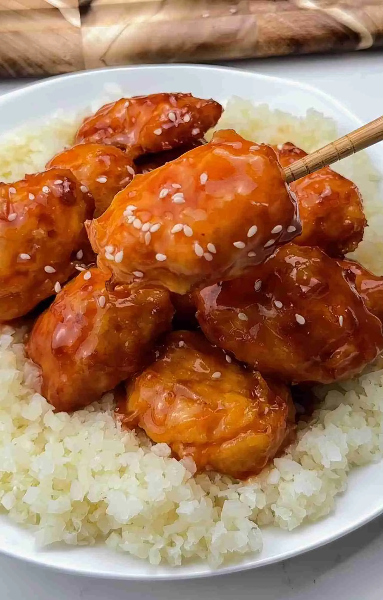 Keto Sweet and Sour Chicken No Frying