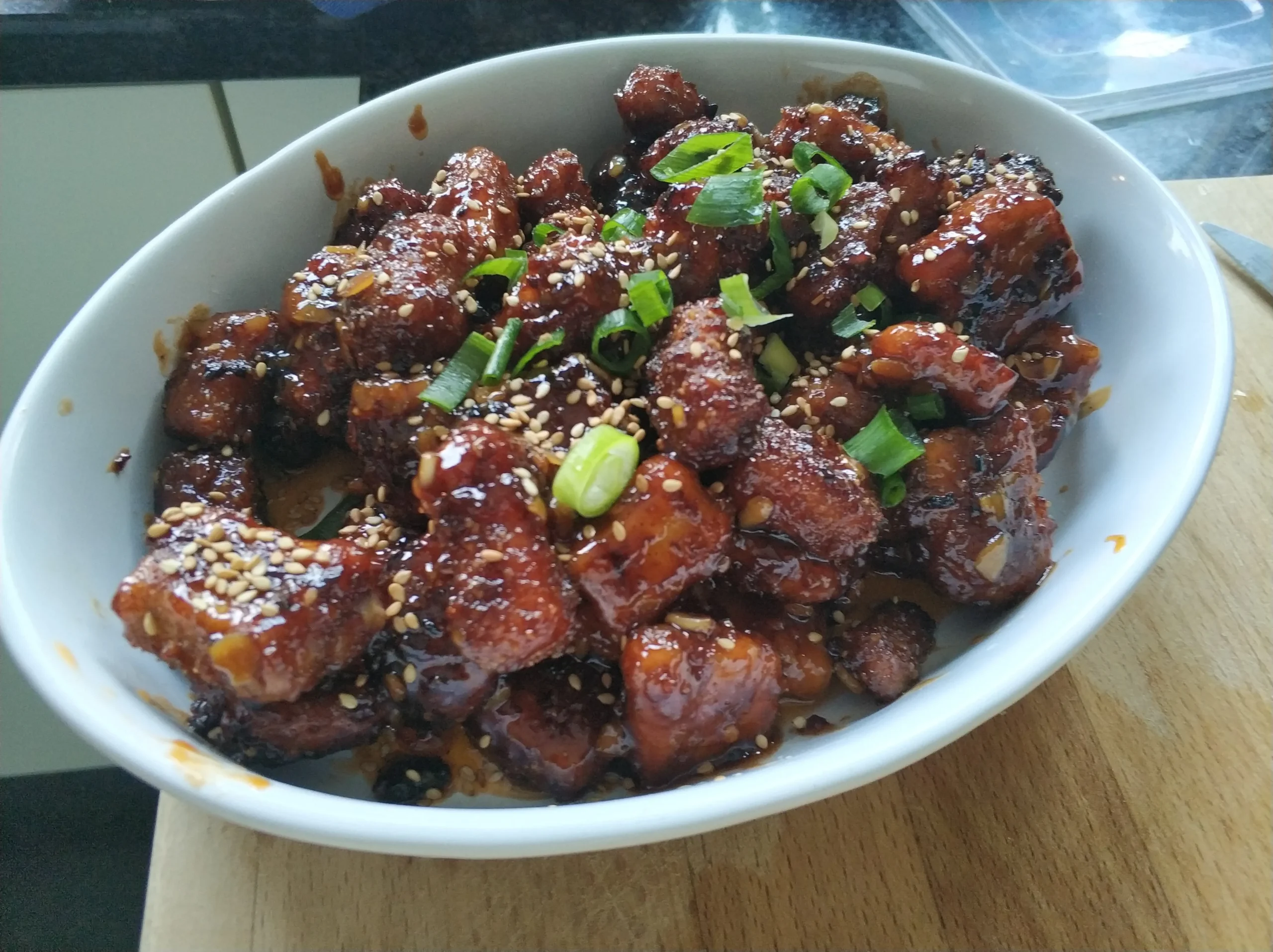 Korean Chicken Tofu Log