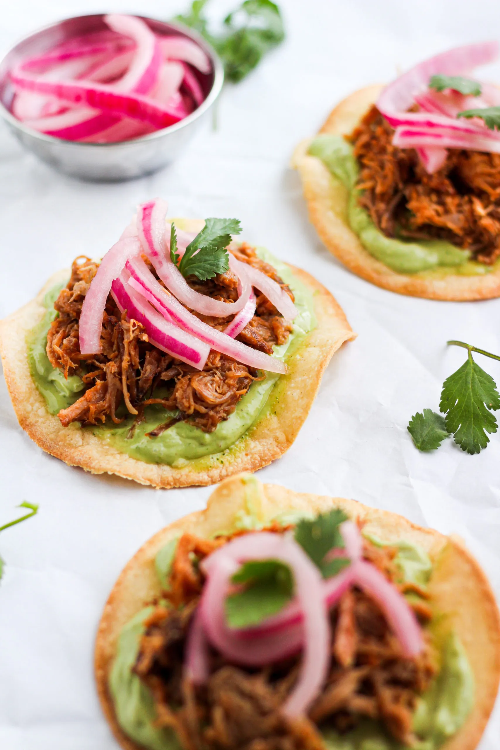 Korean Pulled Pork Tostadas