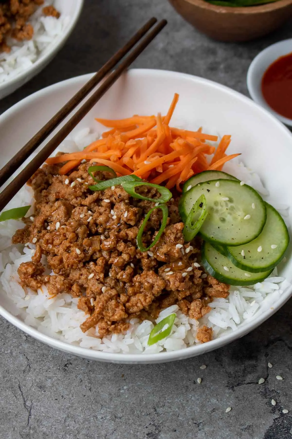 Korean Turkey Rice Bowls