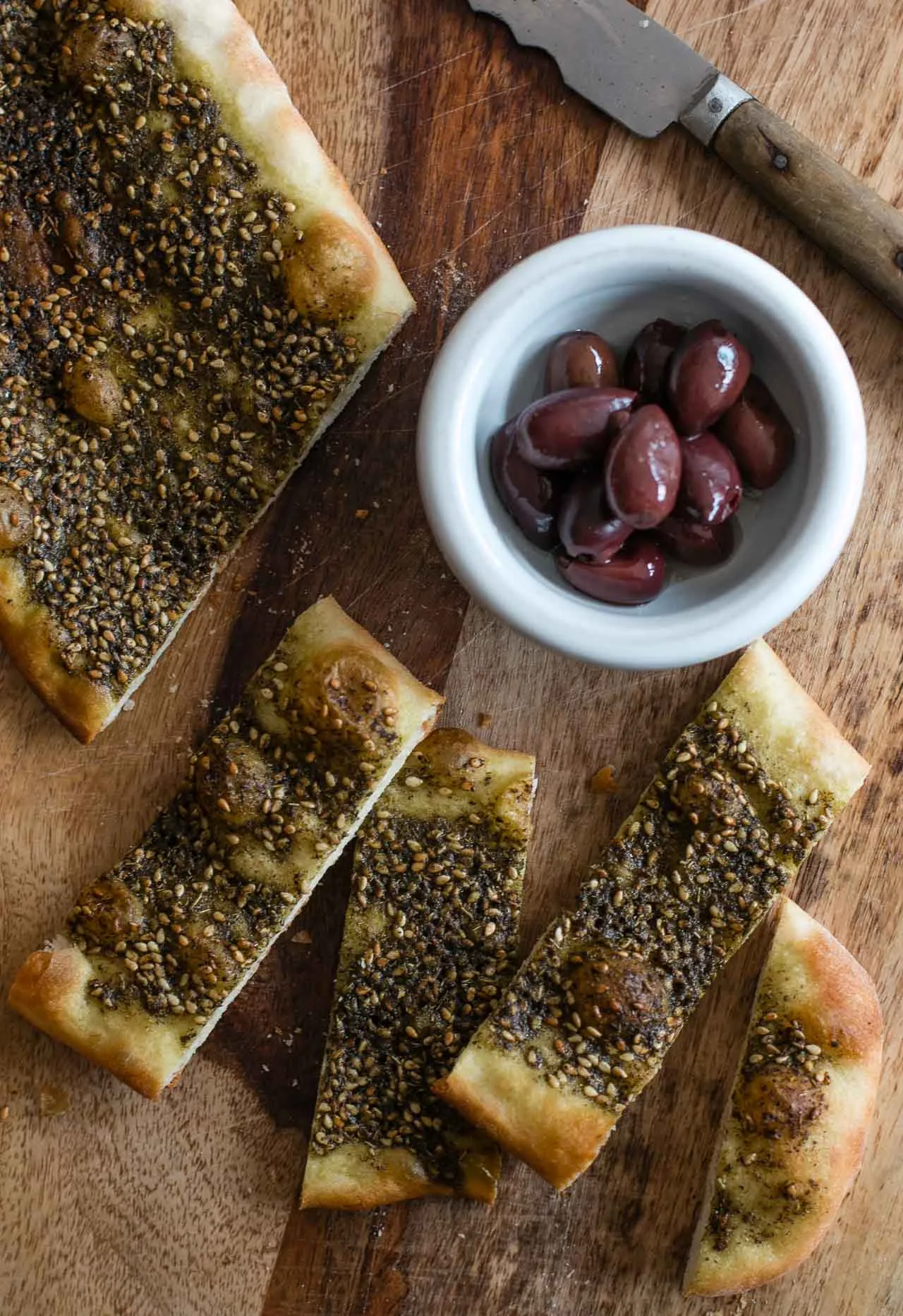 Lebanese Flatbread Manoushe Zaatar