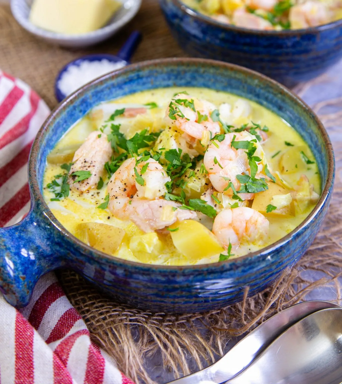 Leek and Salmon Chowder