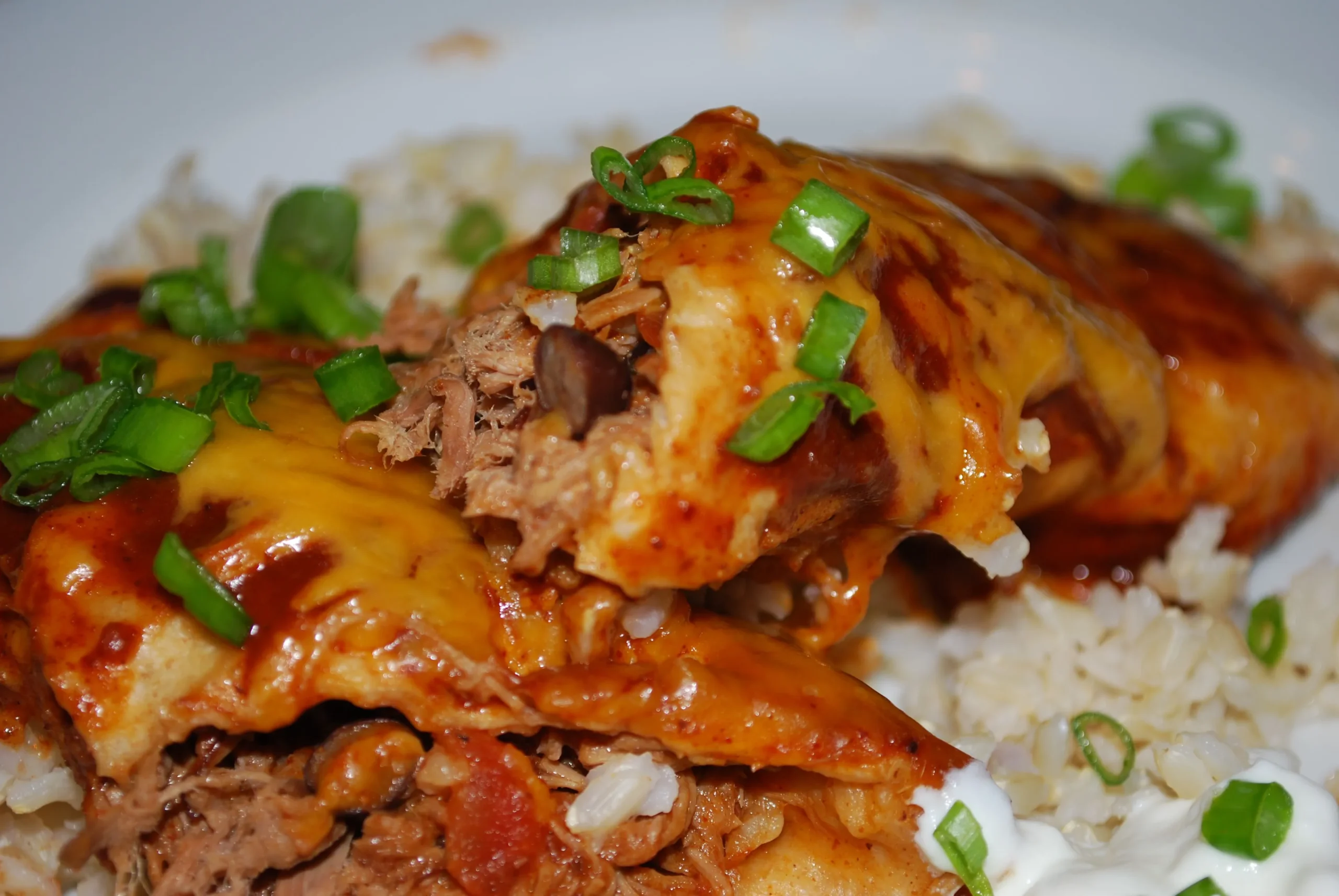 Leftover Pot Roast Enchiladas