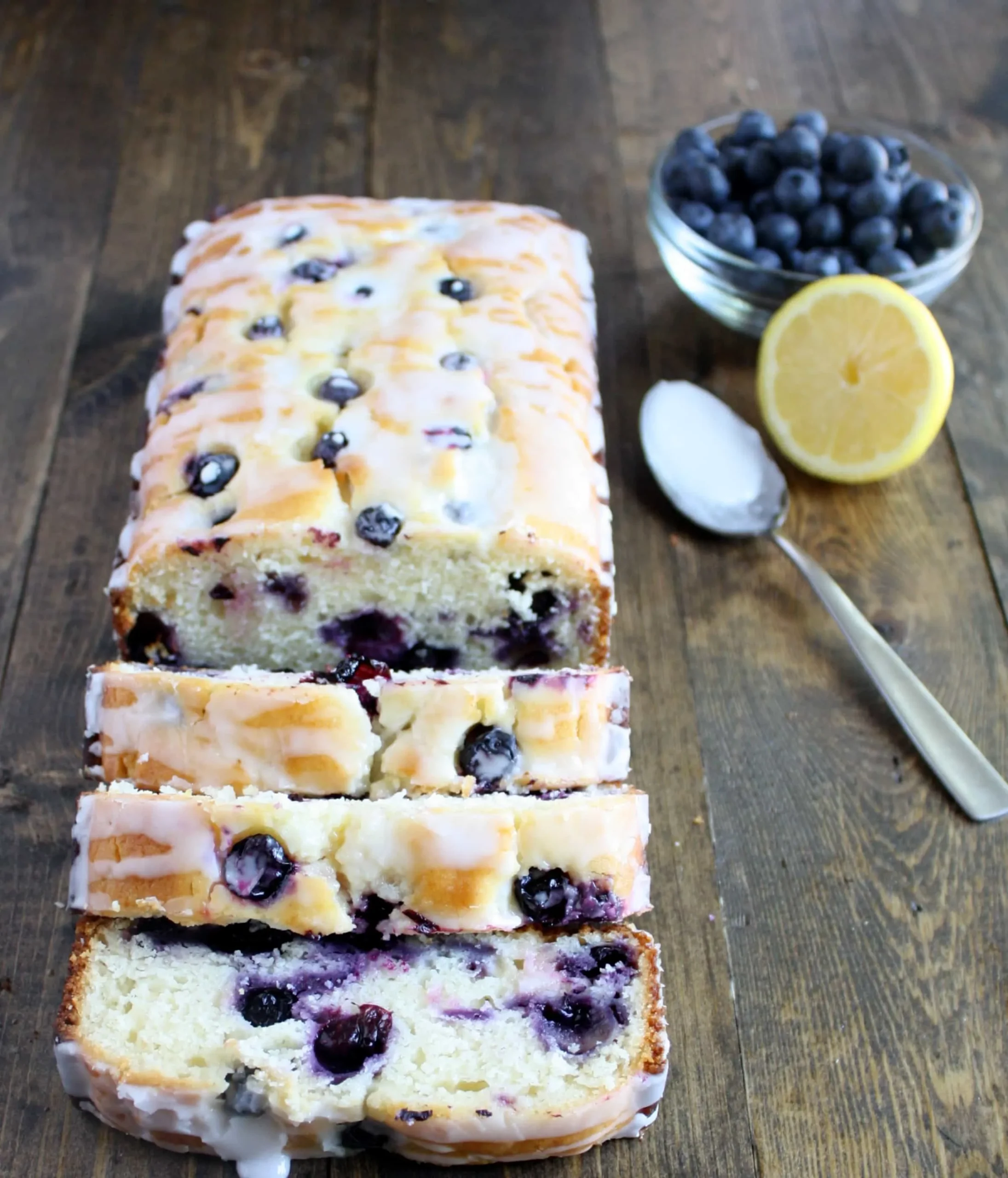 Lemon Blueberry Drizzle Bread
