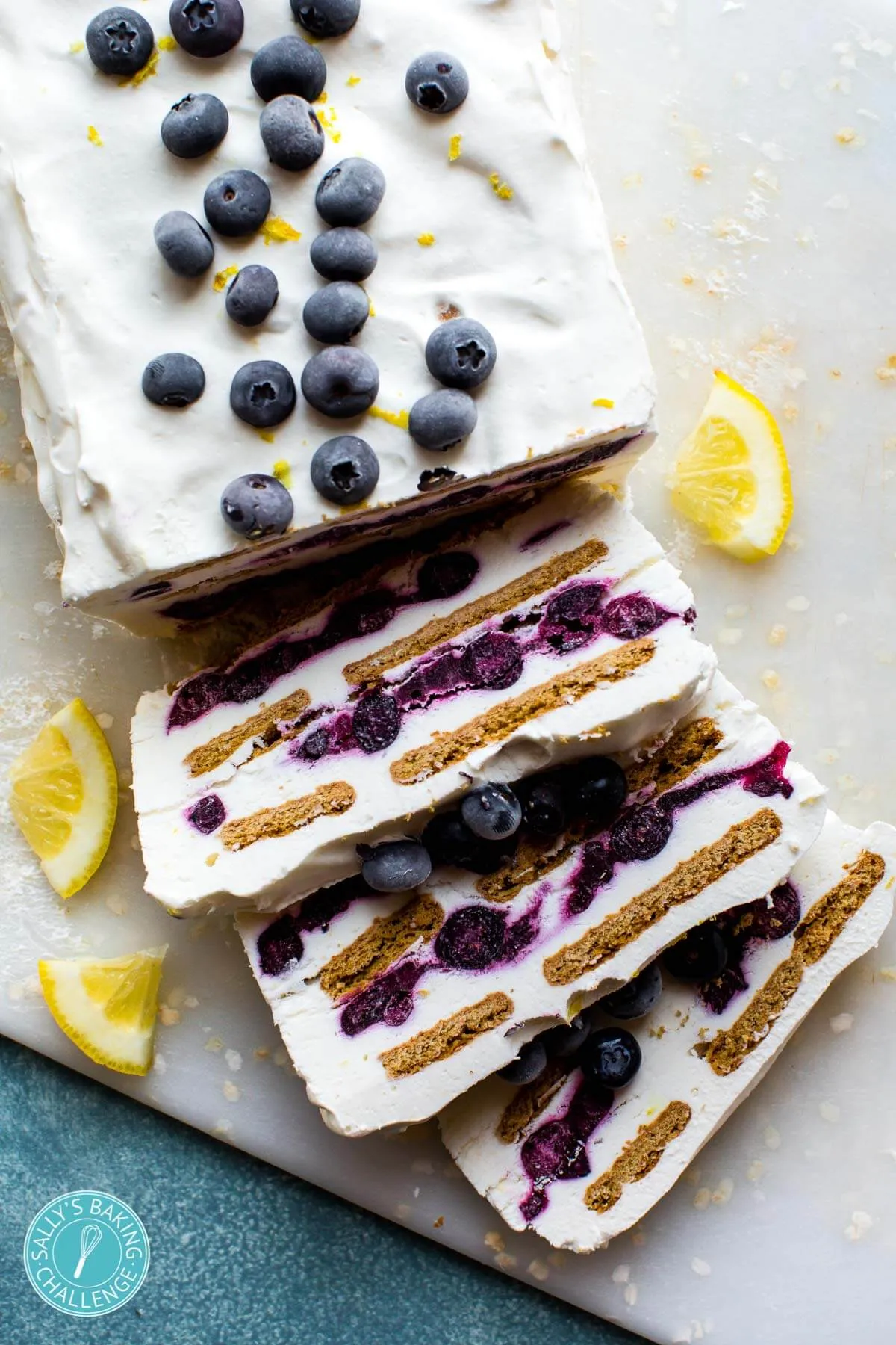 Lemon Blueberry Icebox Cake