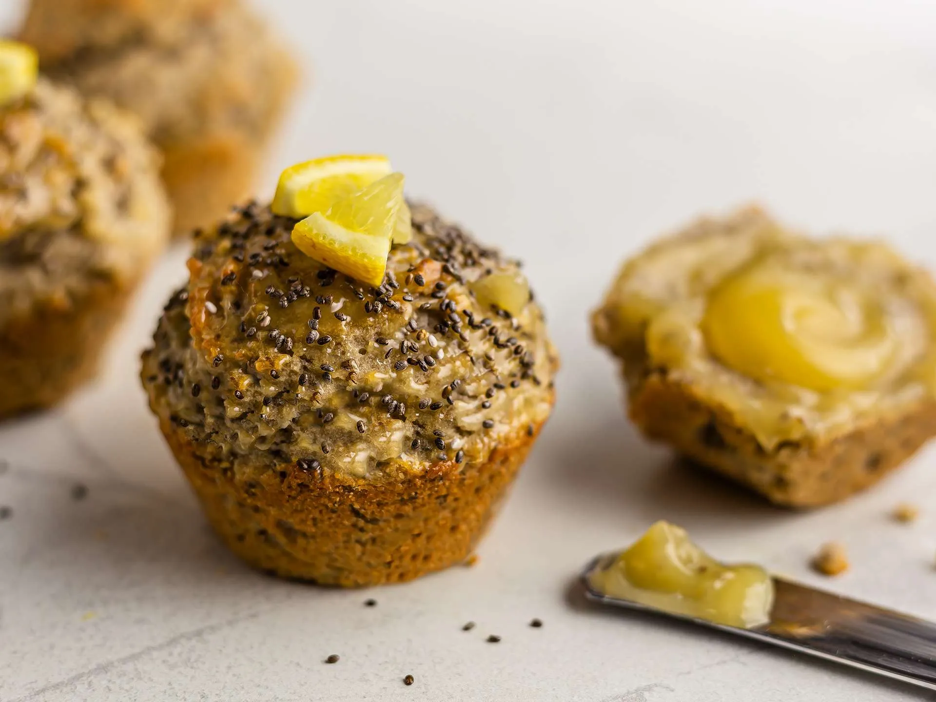 Lemon Chia Seed Mini Muffins
