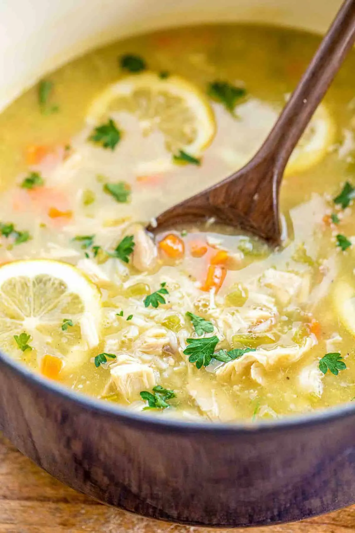 Lemon Chicken and Rice Soup