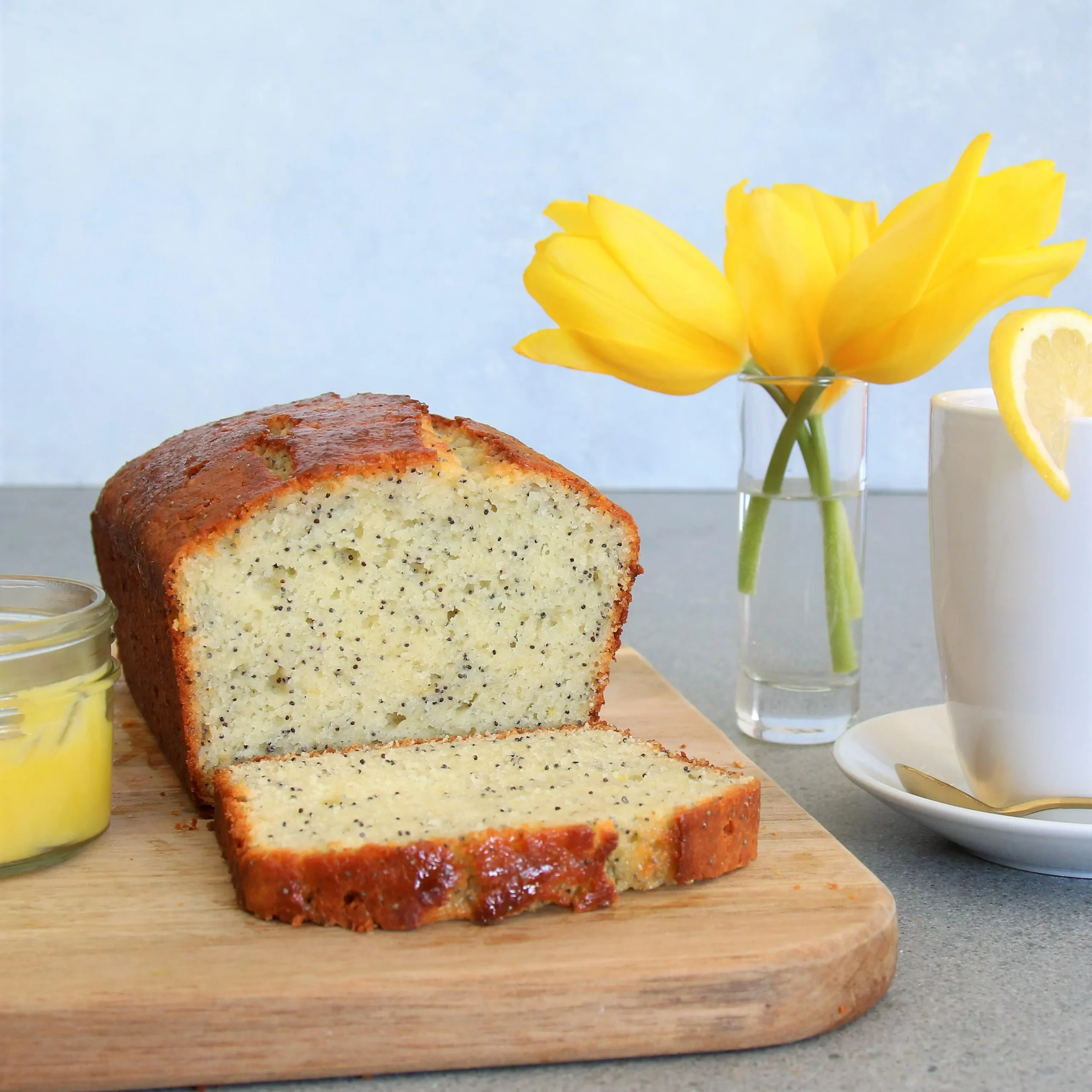 Lemon Curd Poppy Seed Cake