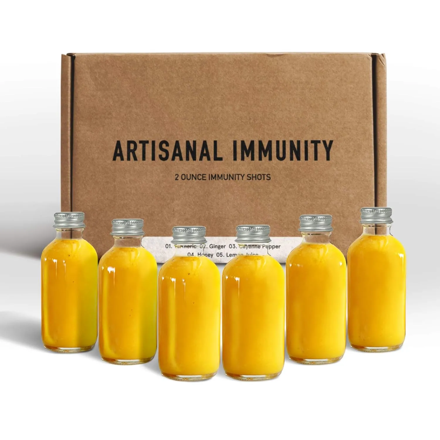 Lemon Ginger and Cayenne Immunity Shots