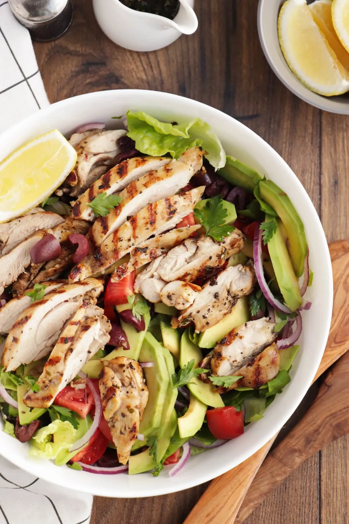 Lemon Herb Grilled Chicken Spring Vegetable Salad