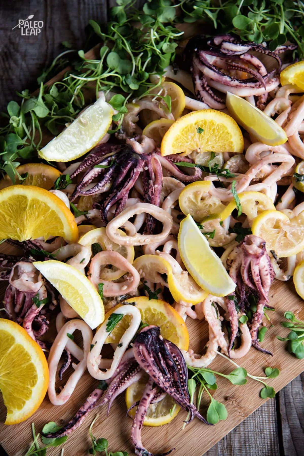 Lemon Pepper Grilled Calamari