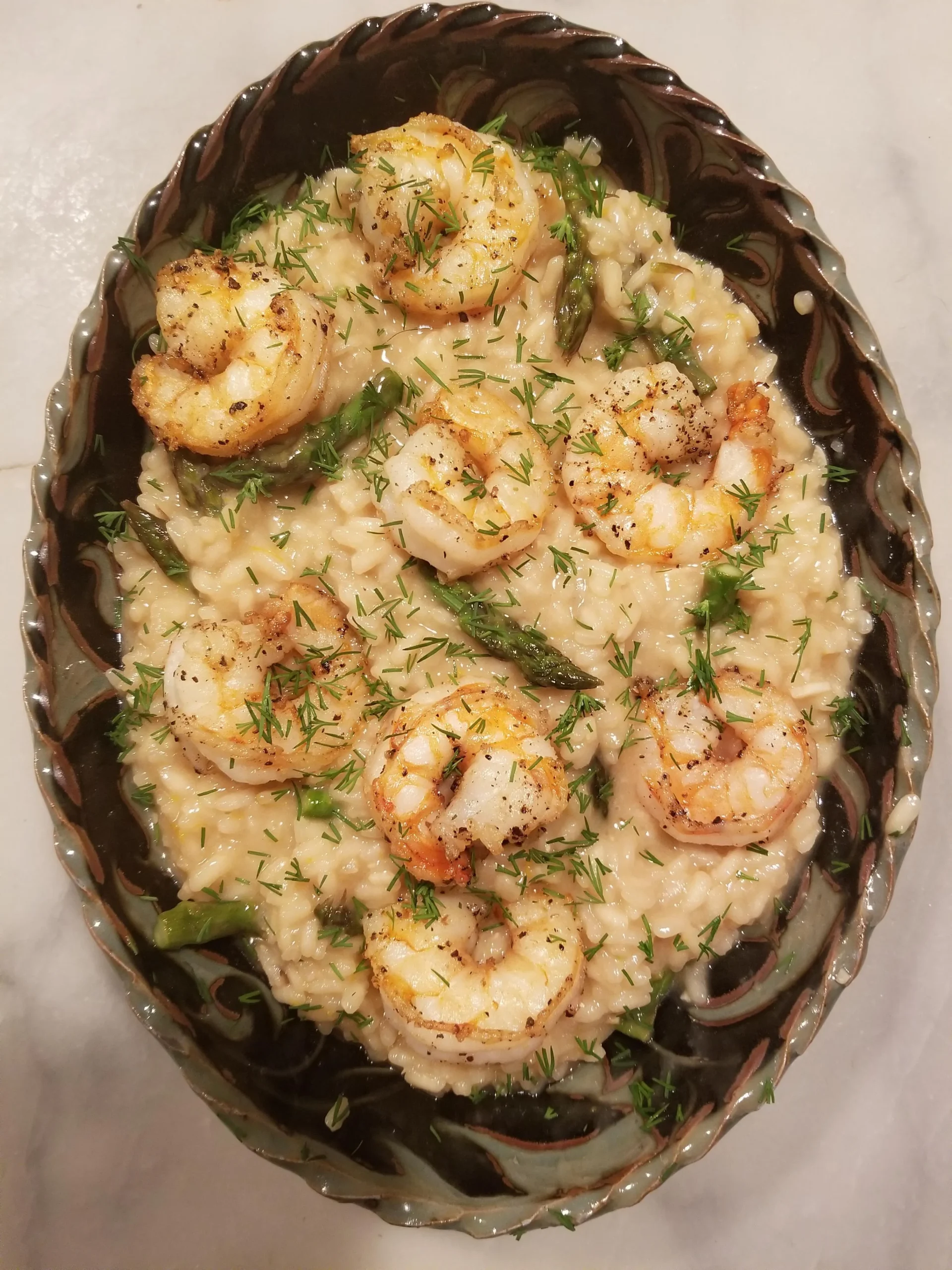 Lemon Risotto with Shrimp
