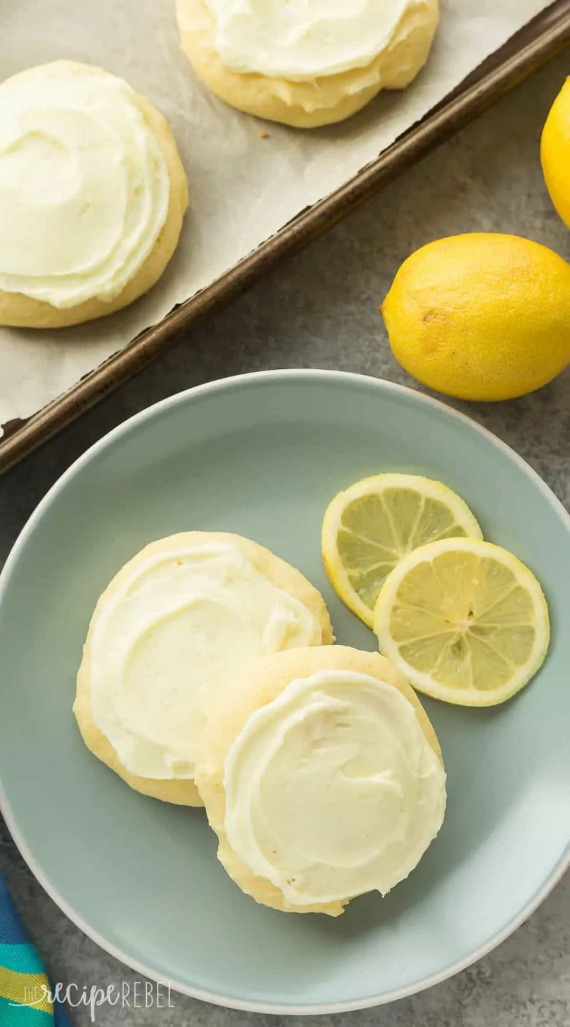 Lemon Sour Cream Sugar Cookies