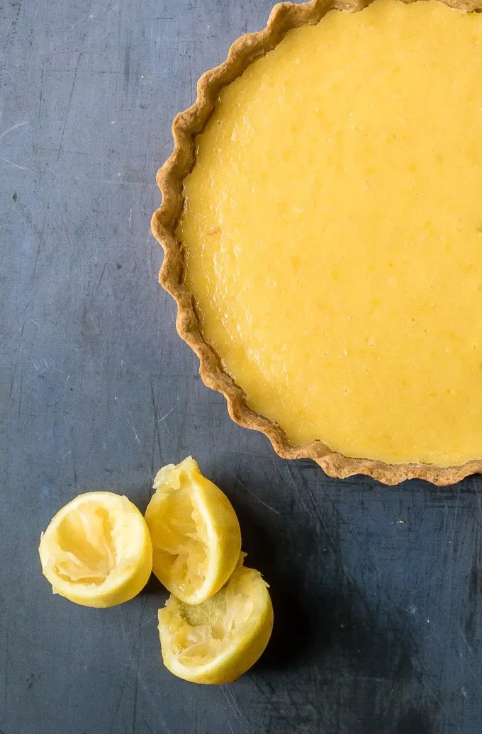 Lemon Tart with Chamomile Crust