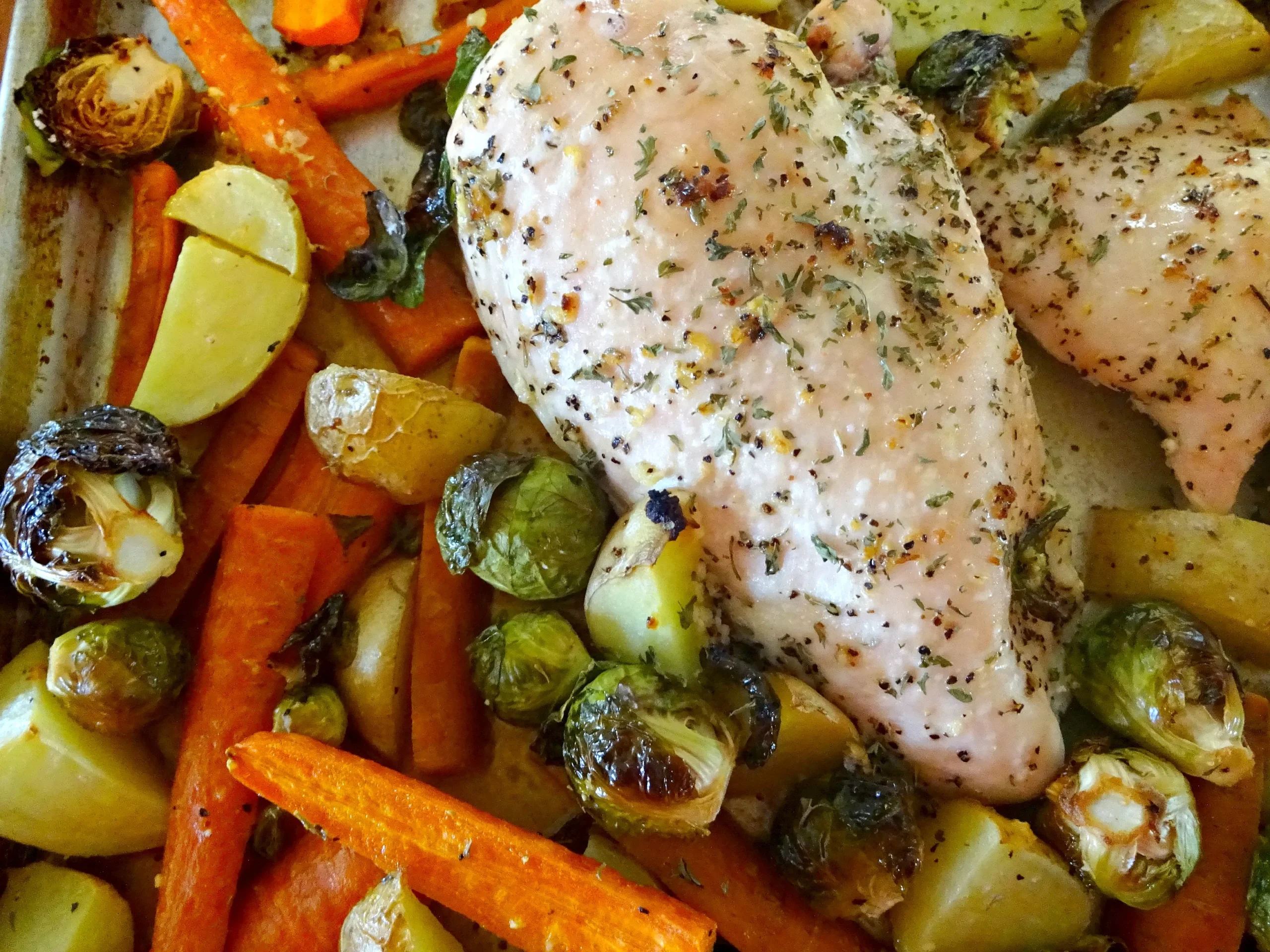 Lemon Thyme Chicken with Sauteed Vegetables