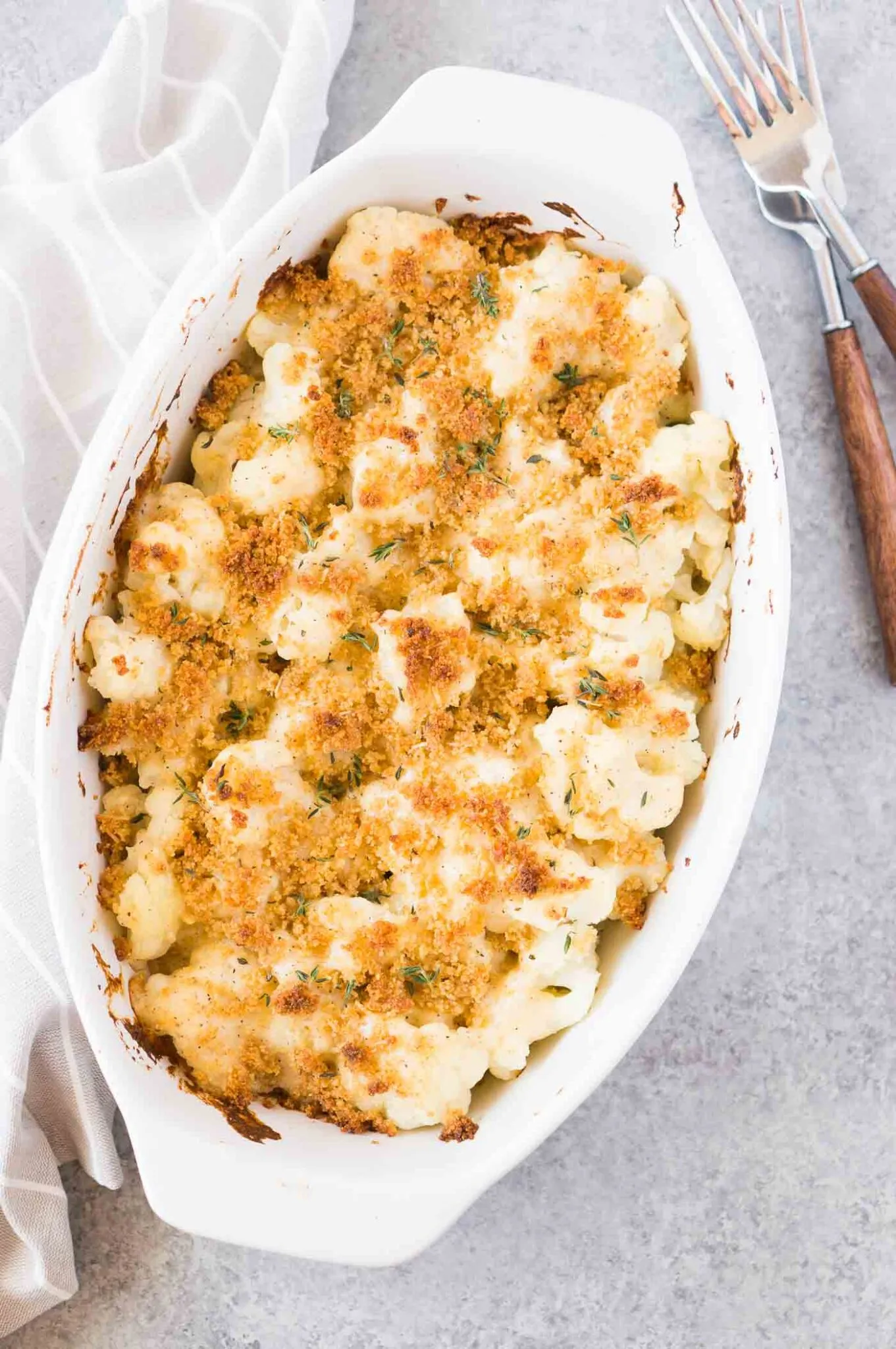 Light and Easy Cauliflower Gratin