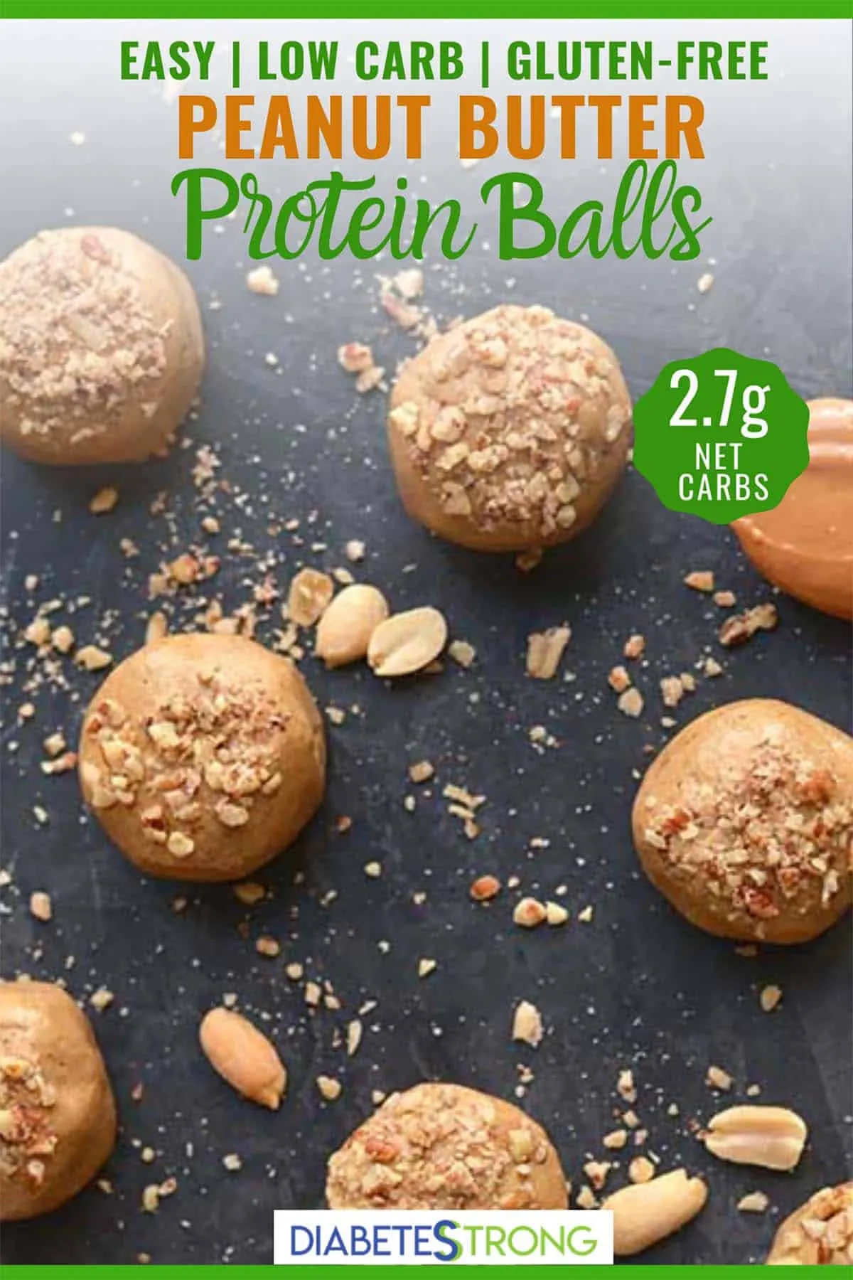 Low Carb Peanut Butter Protein Balls