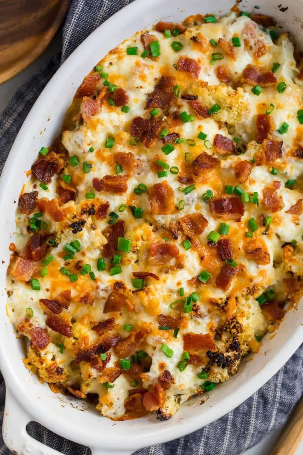 Low Carb Reuben Style Cauliflower Casserole with Pastrami Meatballs