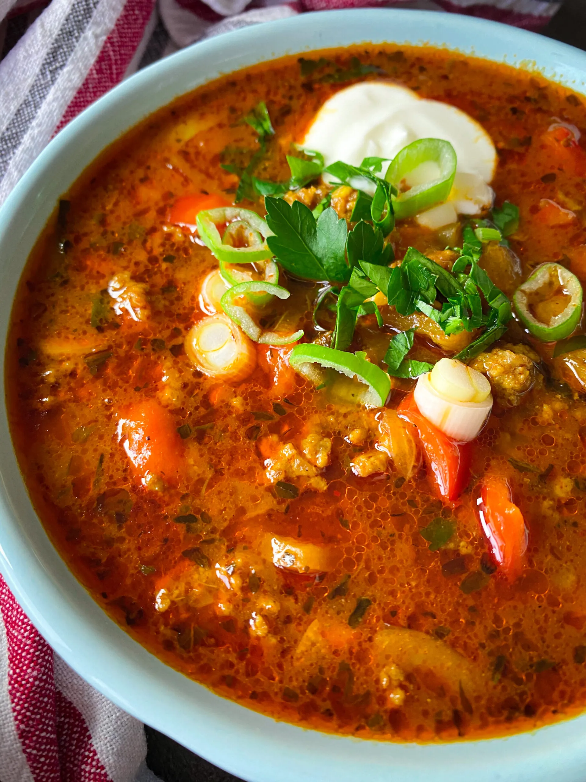 Low Carb Stuffed Pepper Soup