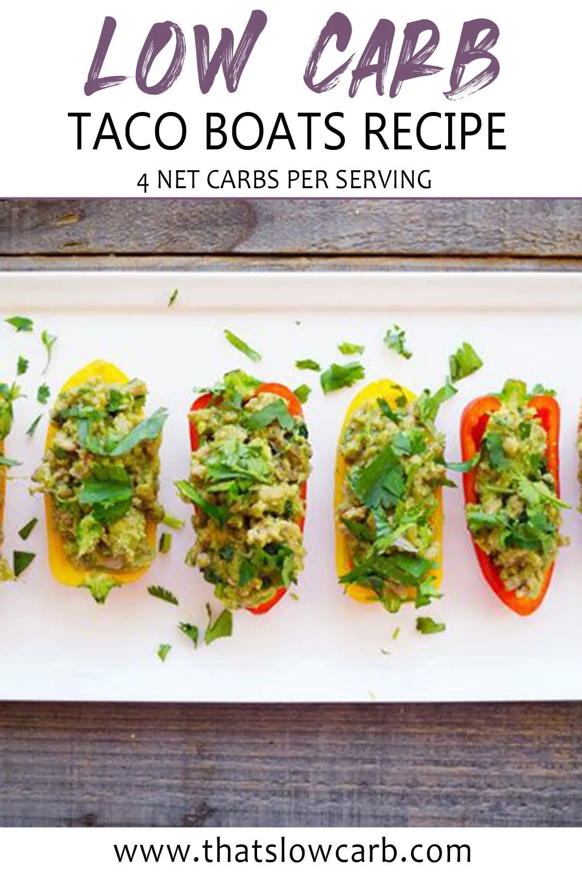Low Carb Taco Boats