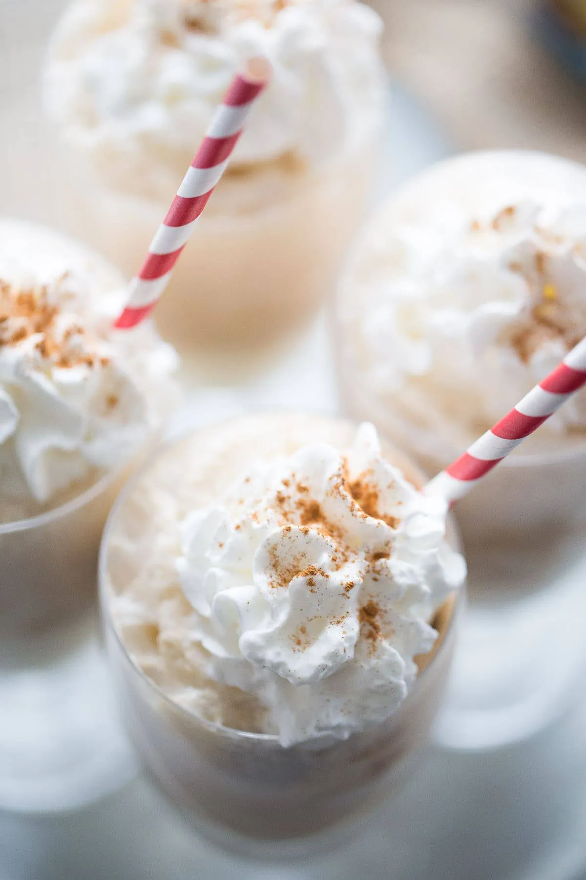 Low Fat Vanilla Eggnog Floats