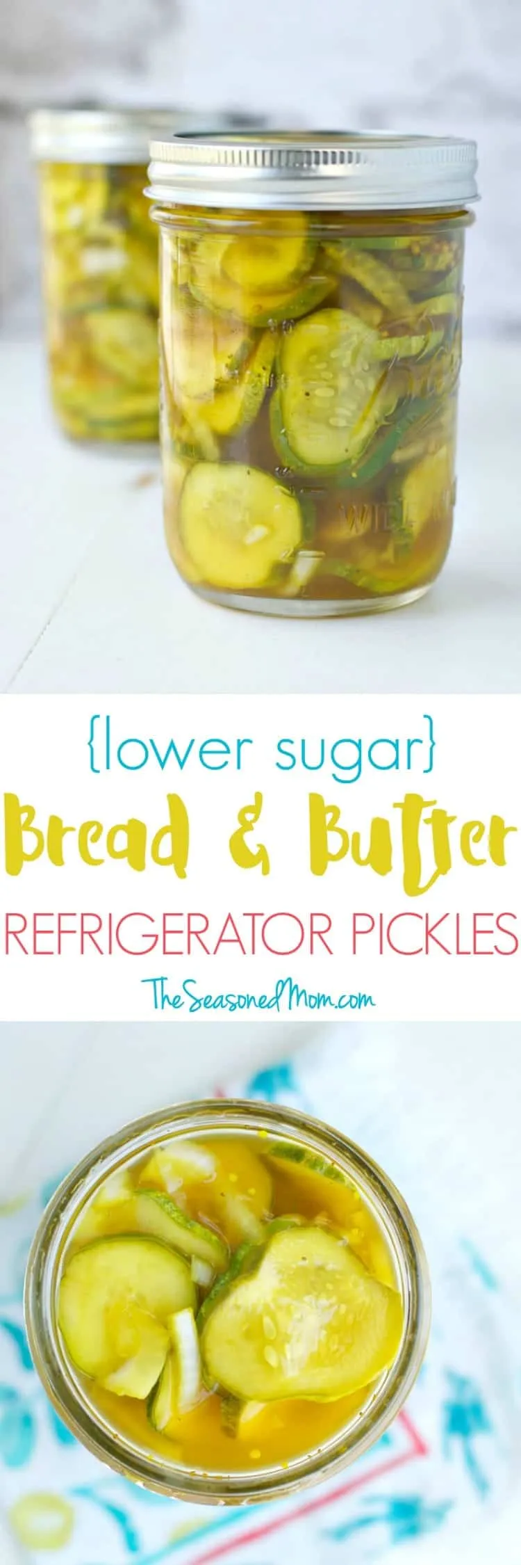 Lower Sugar Bread Butter Refrigerator Pickles