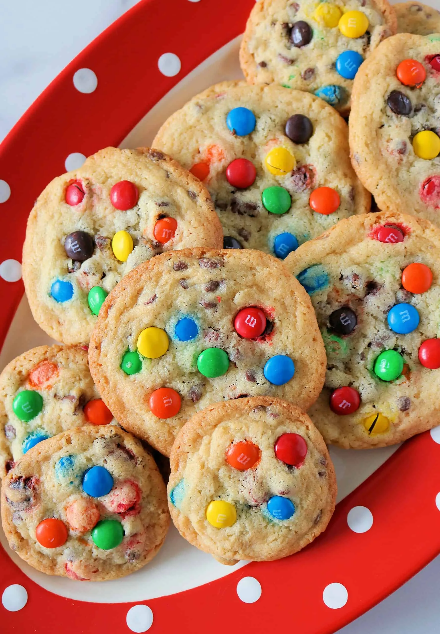 M&M Chocolate Chip Cookies