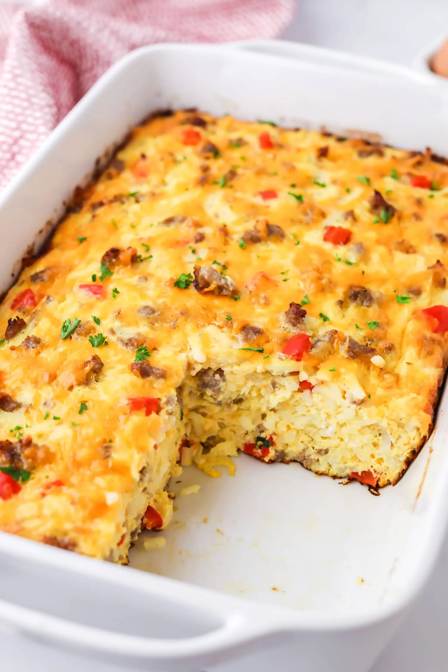 Make Ahead Sausage and Egg Breakfast Bake