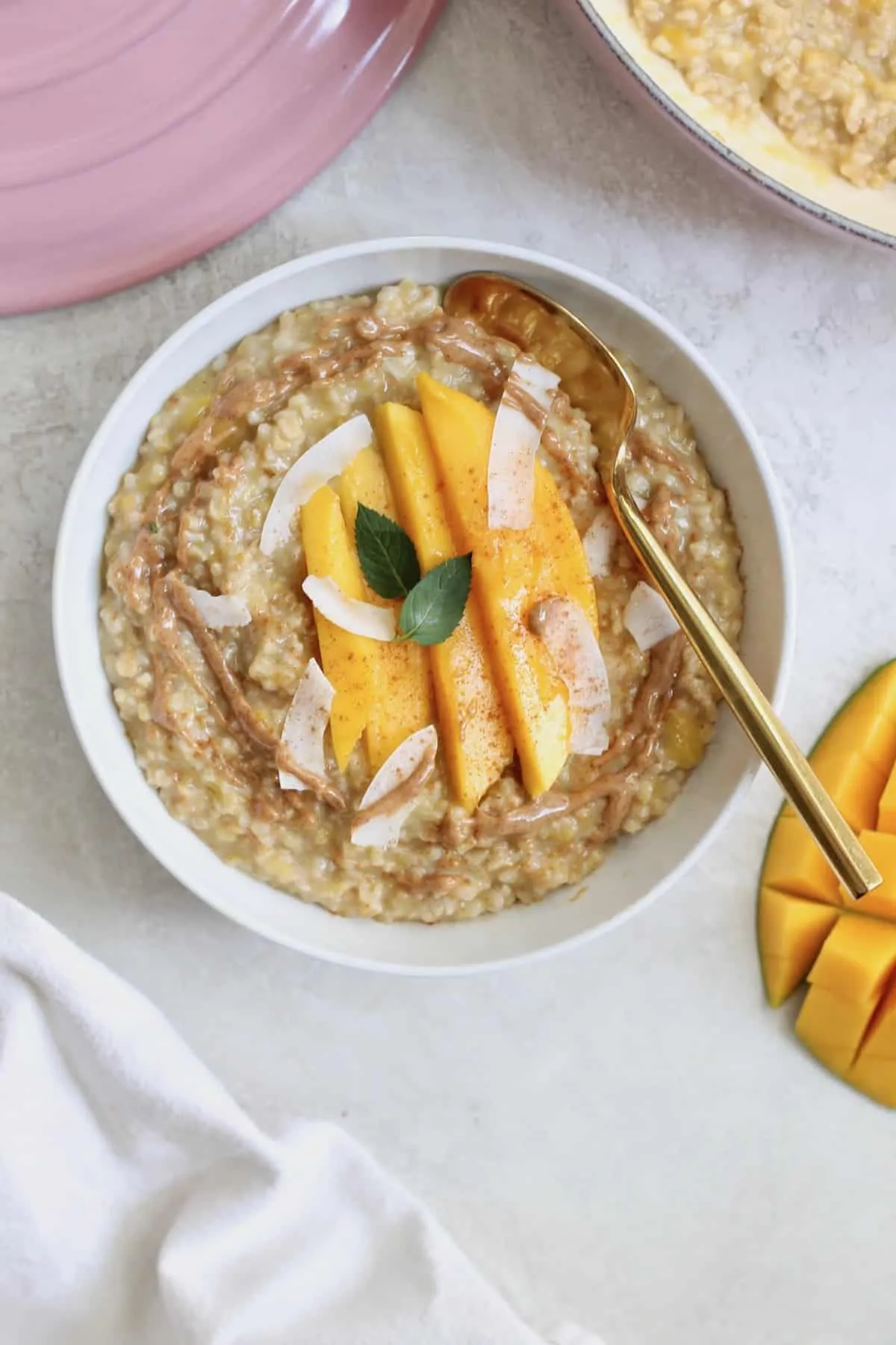 Mango Steel Cut Oatmeal