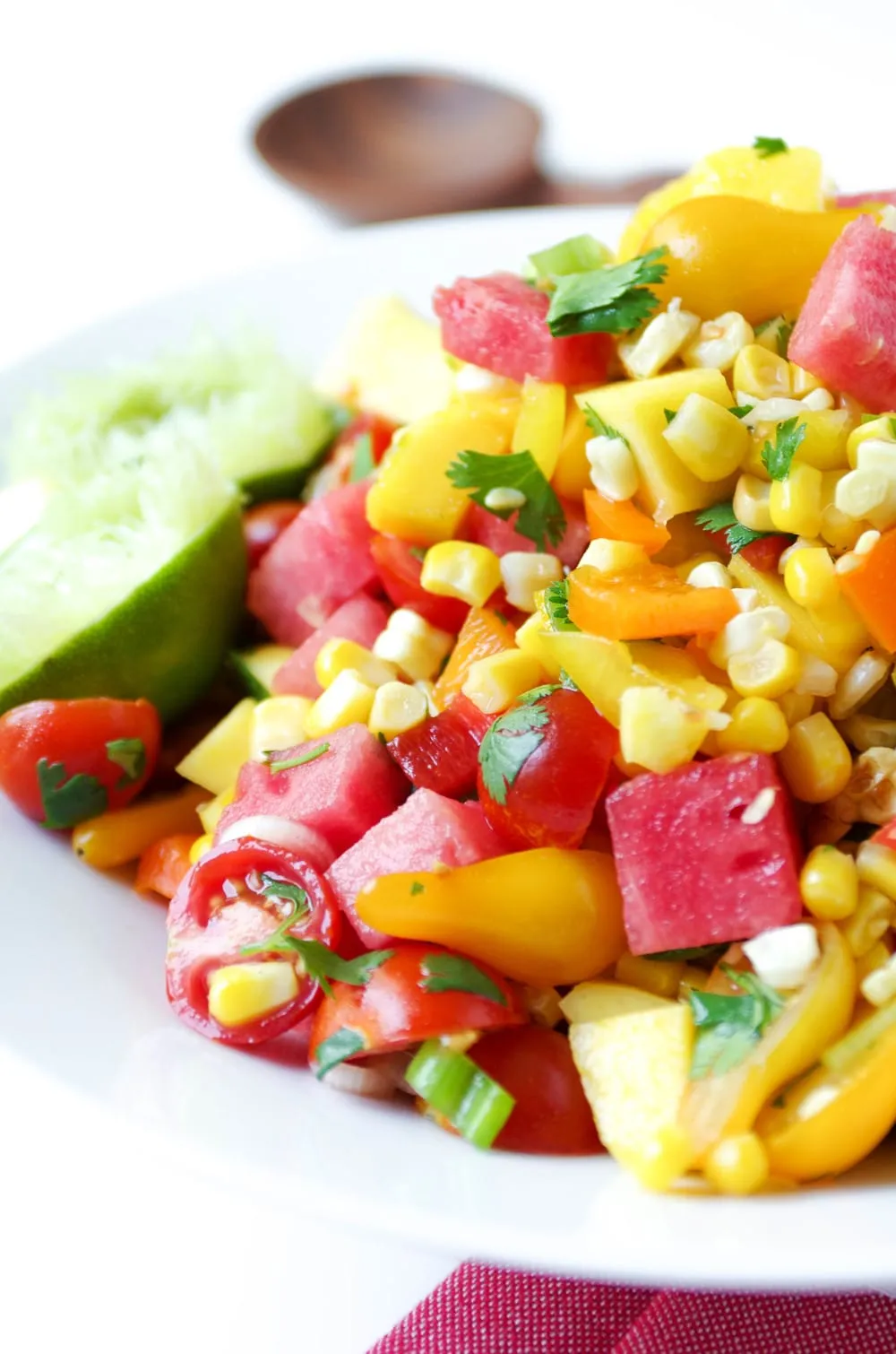 Mango Watermelon Corn Salad