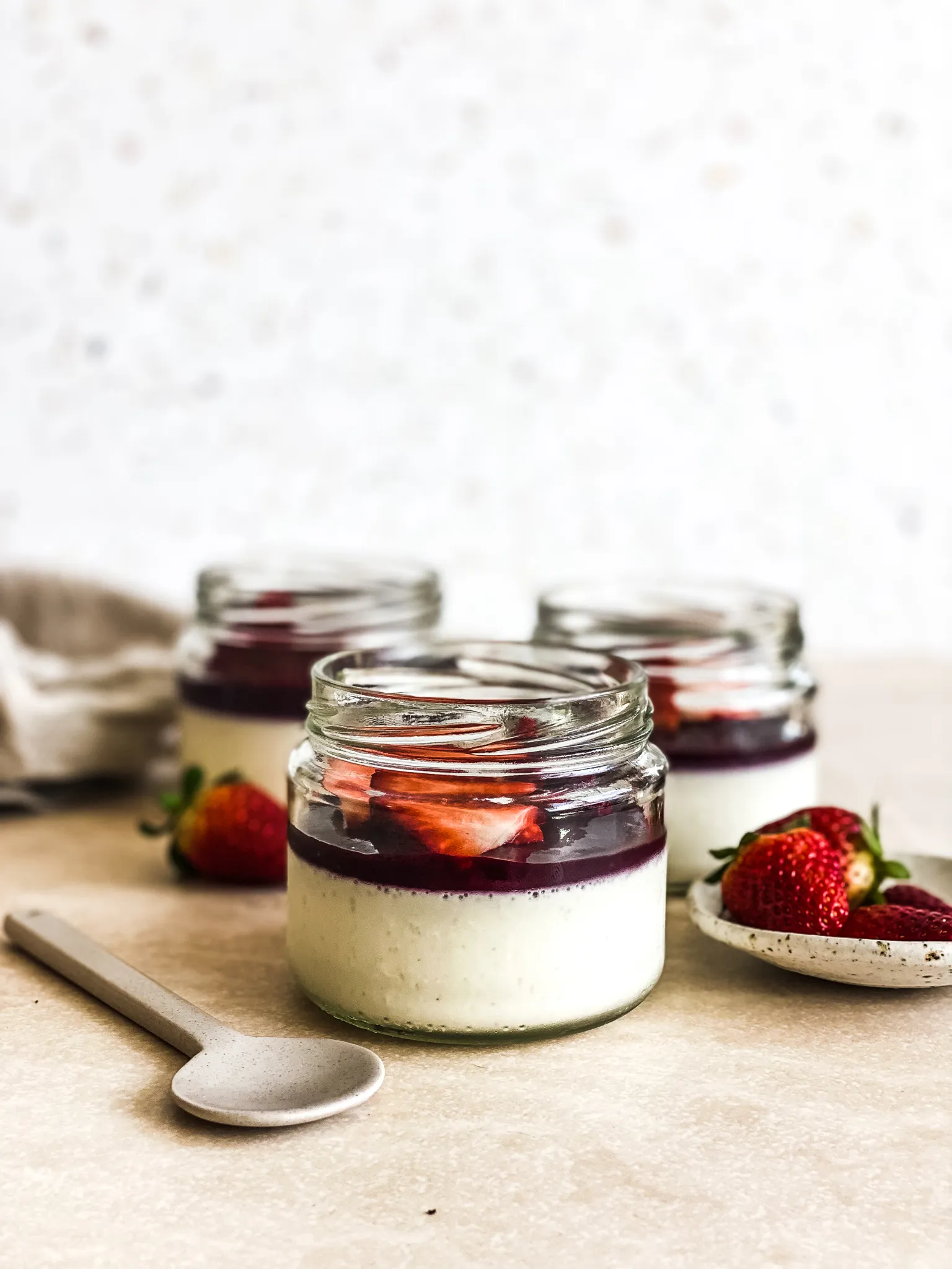 Maple Vanilla Yogurt Flan or Panna Cotta