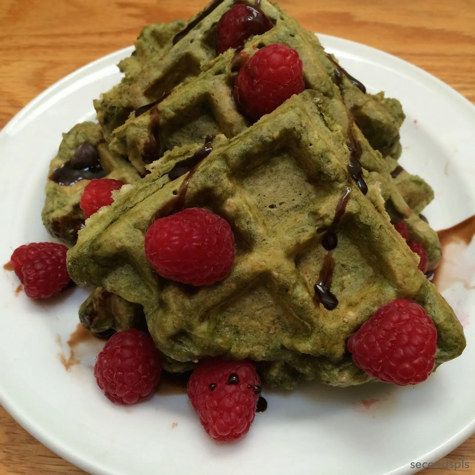 Matcha Green Tea Waffles