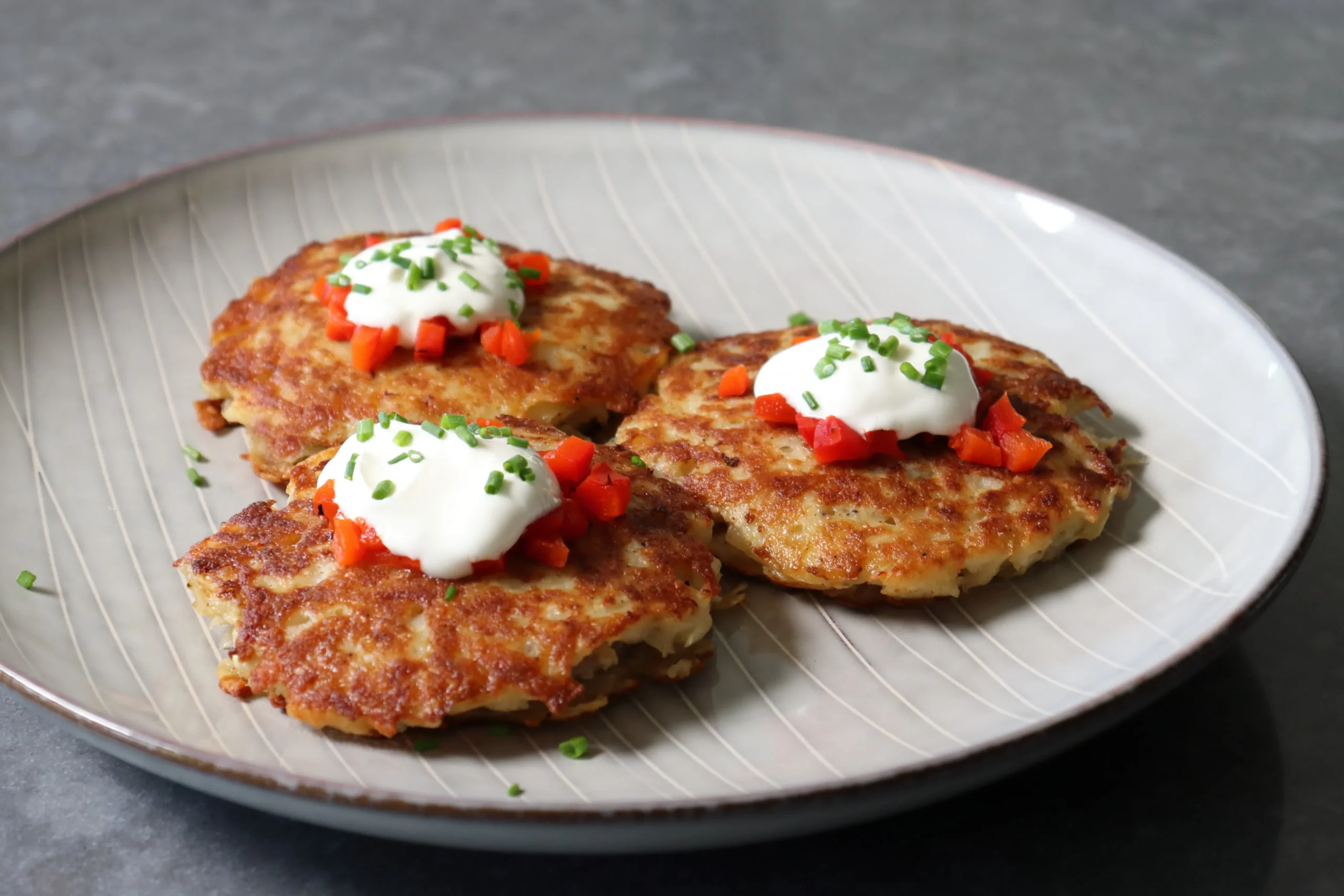 Meat Stuffed Potato Pancakes