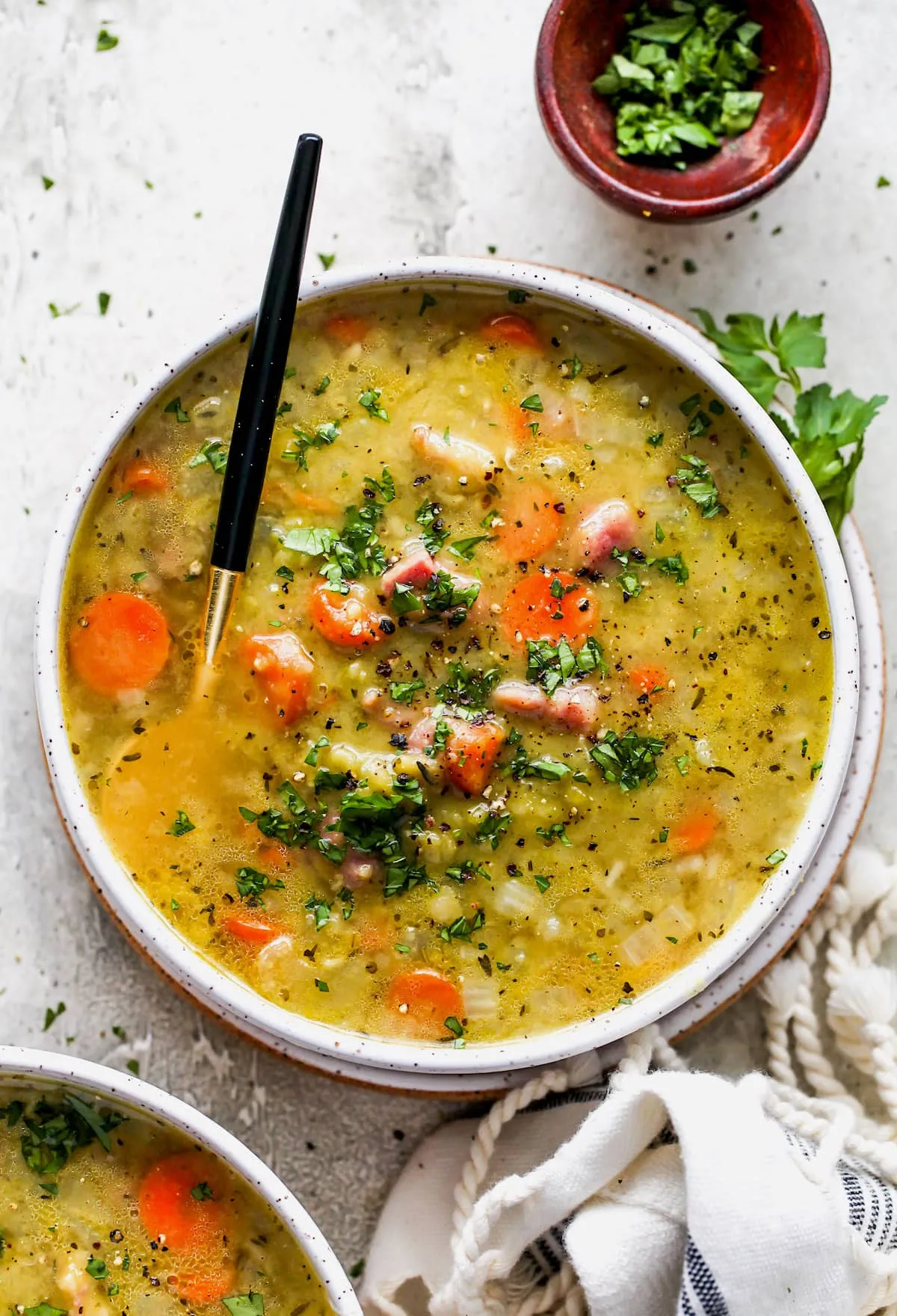 Mediterranean Split Pea Soup
