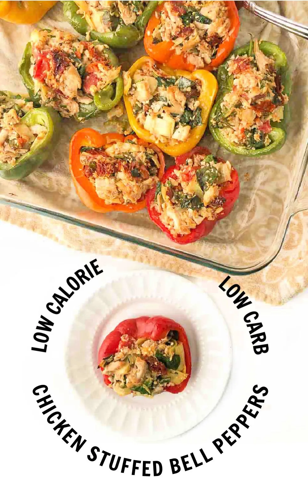 Mediterranean Stuffed Peppers with Chicken